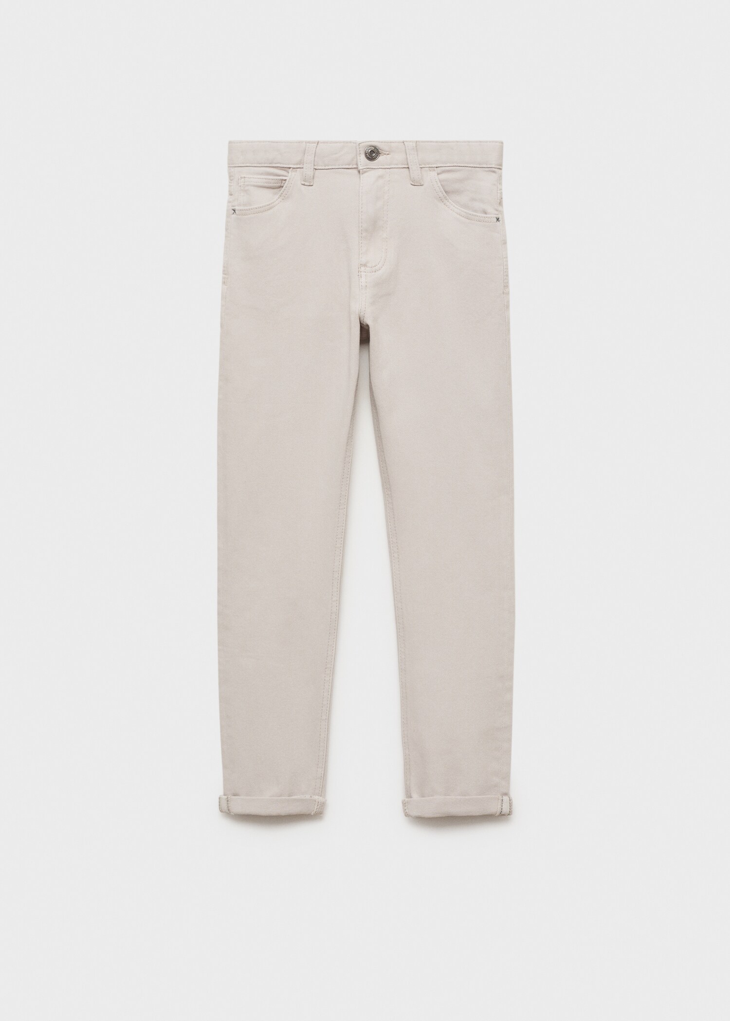 Straight cotton jeans - Article without model