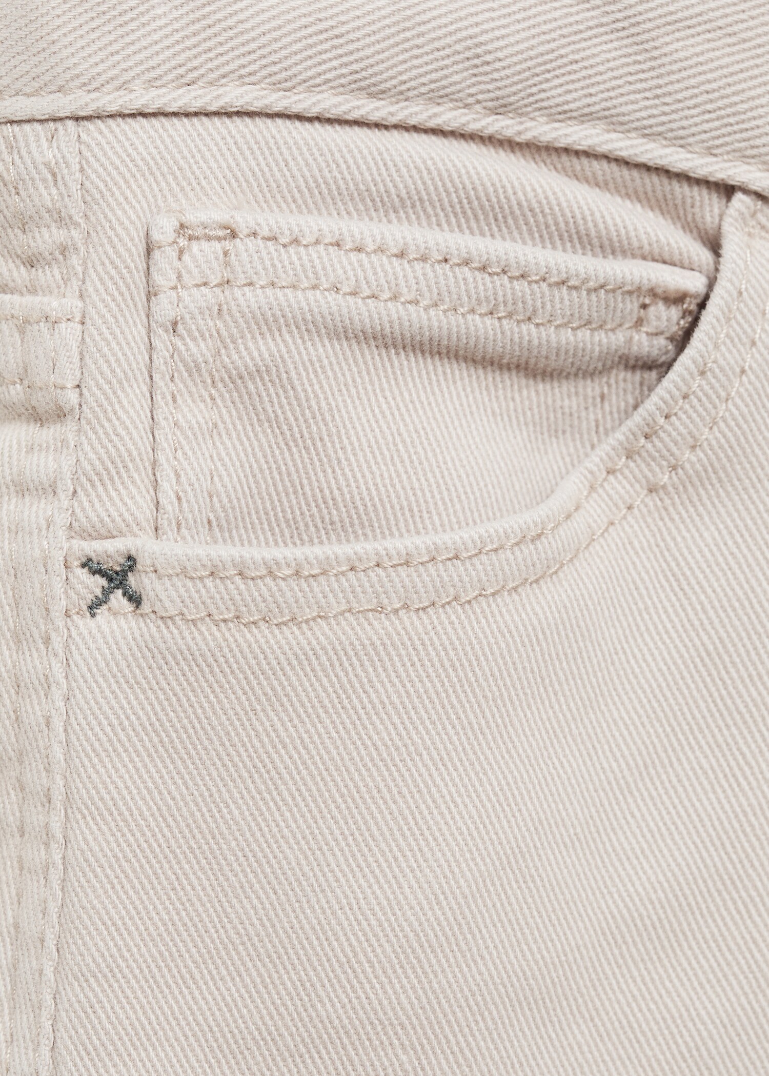 Straight cotton jeans - Details of the article 8