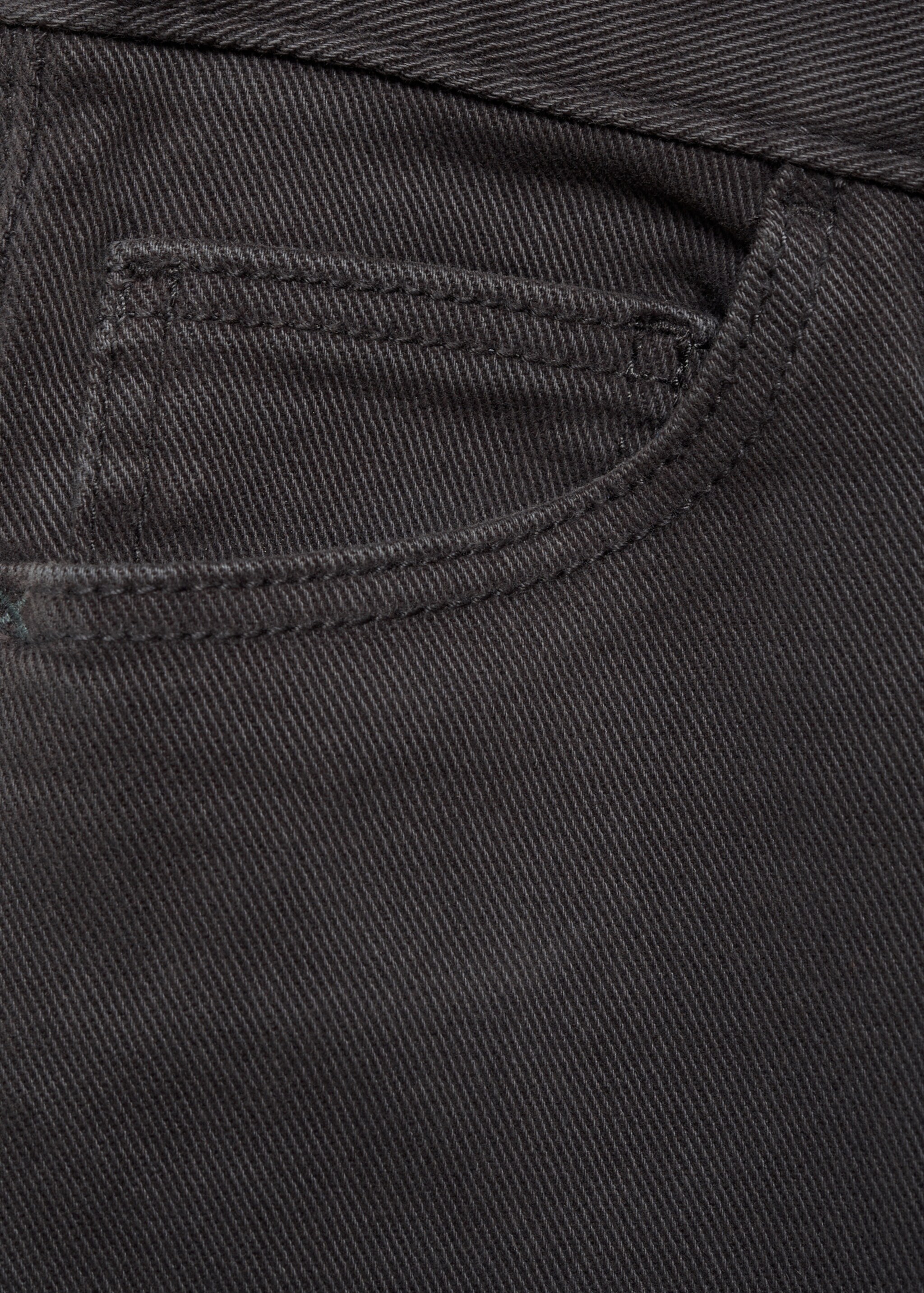 Gerade Baumwolljeans - Detail des Artikels 0, Anthrazit. Ref: 87080622-00.
