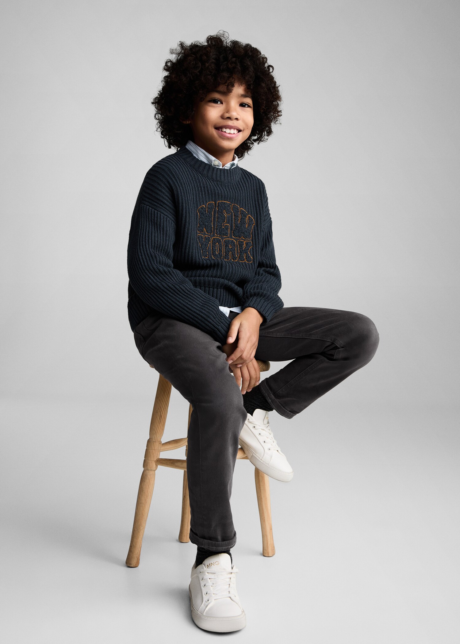 Straight cotton jeans - Details of the article 2