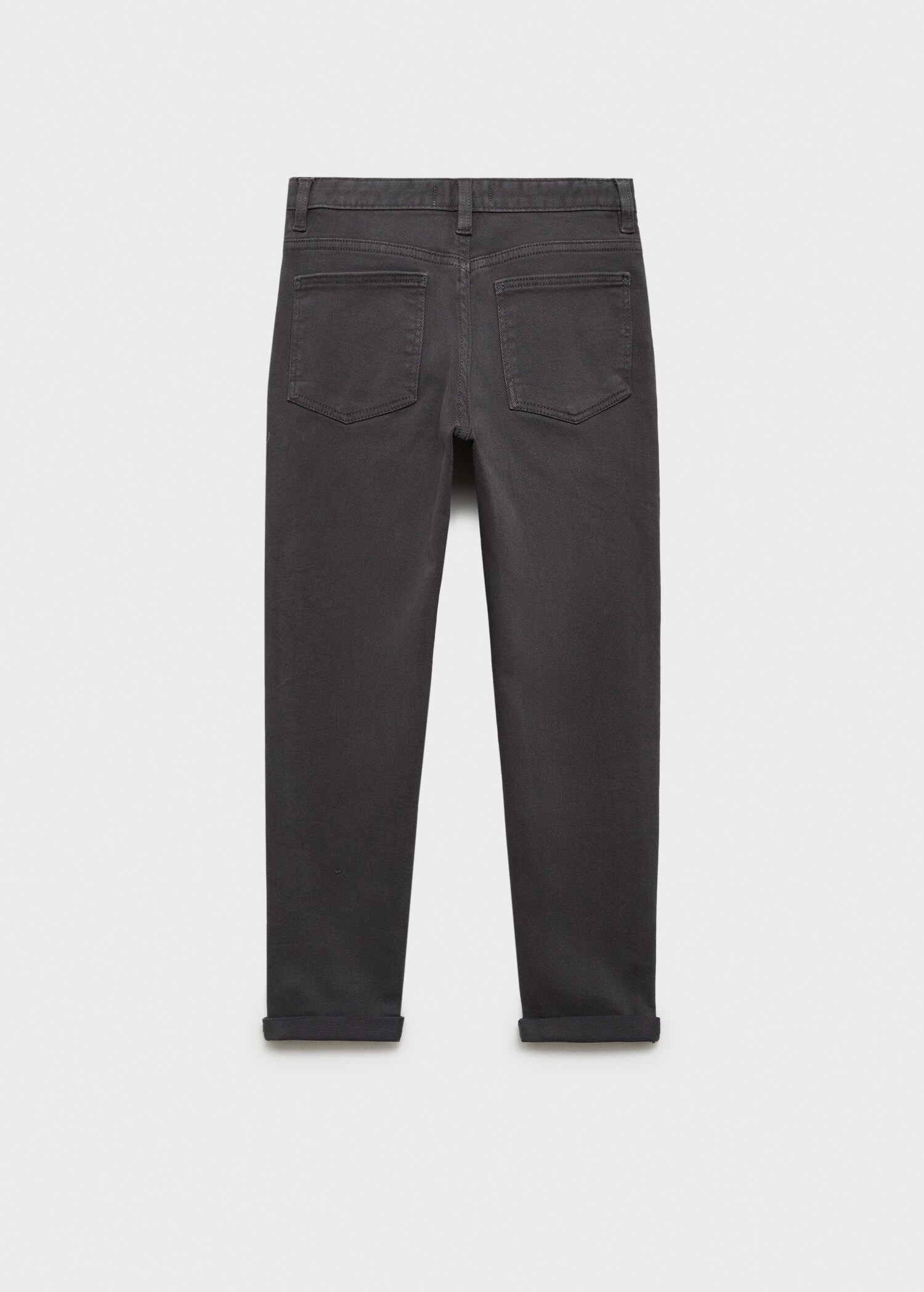 Straight cotton jeans - Reverse of the article