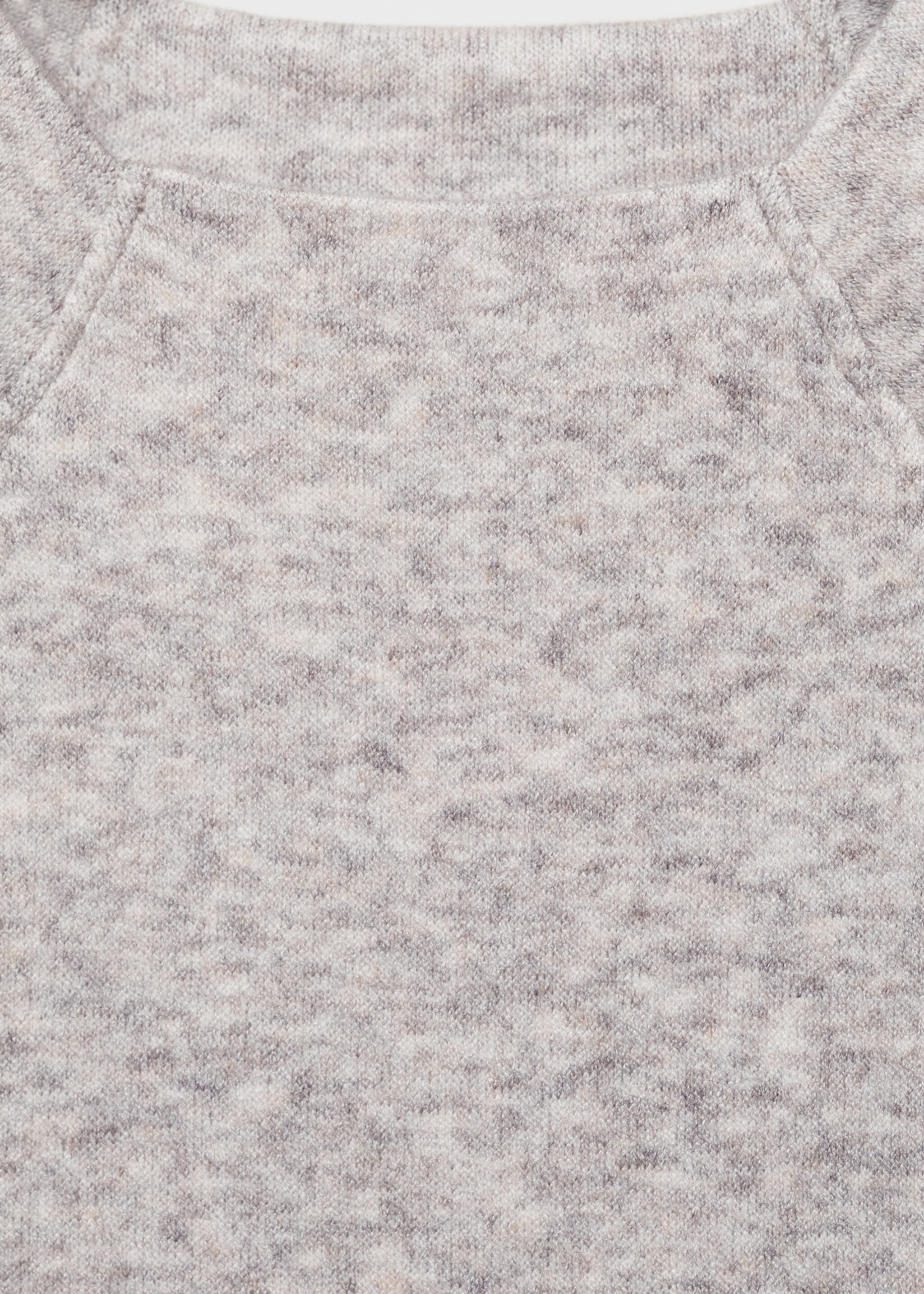 T-Shirt mit Ziernähten - Detail des Artikels 8, Hellgrau meliert. Ref: 87080623-00.