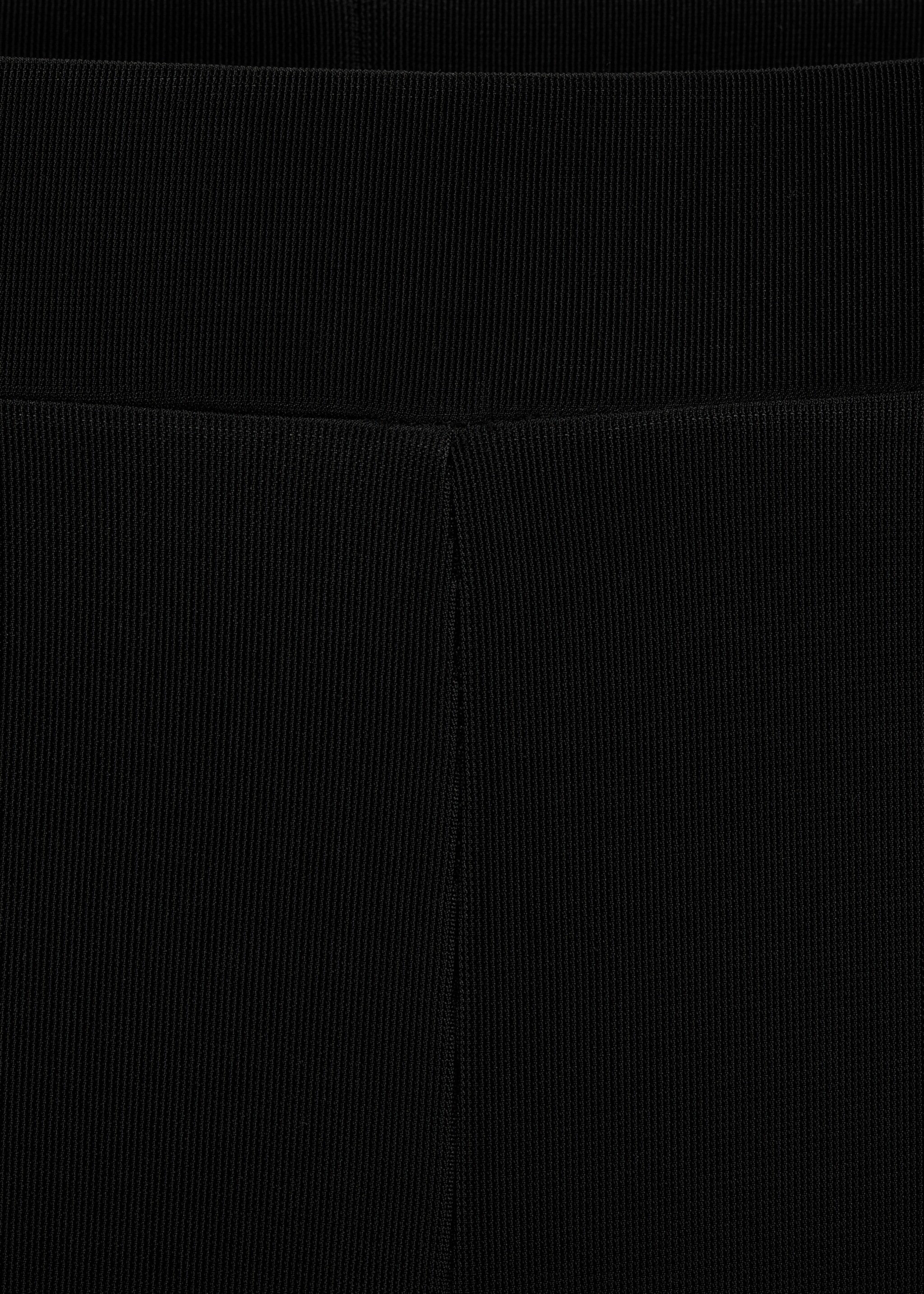 Leggings with seam detail - Details of the article 0, Black. Ref: 87080624-00.