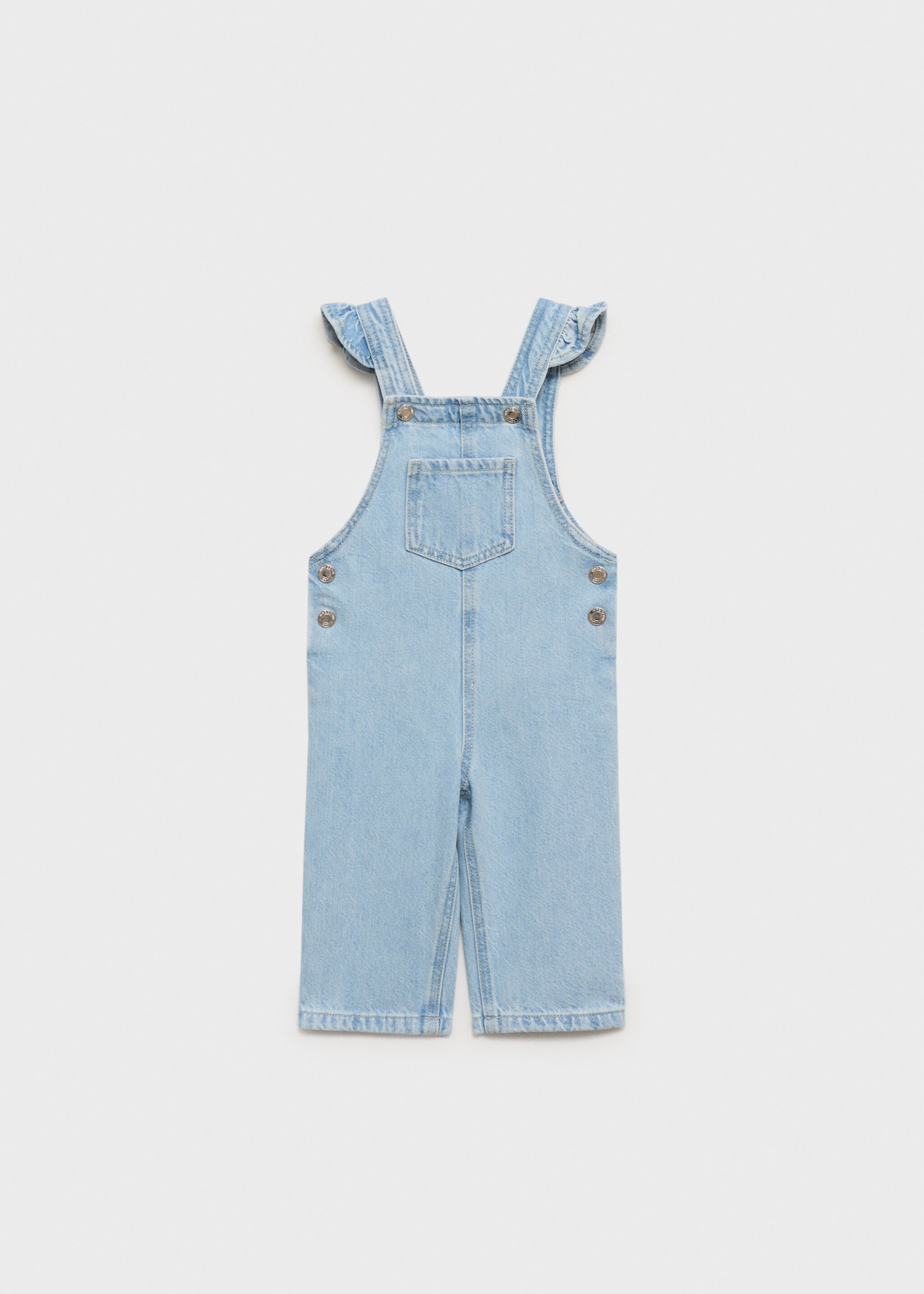 Σαλοπέτα denim μακριά - Προϊόν χωρίς μοντέλο, Μπλε Ανοιχτό. Ref: 87080627-00.