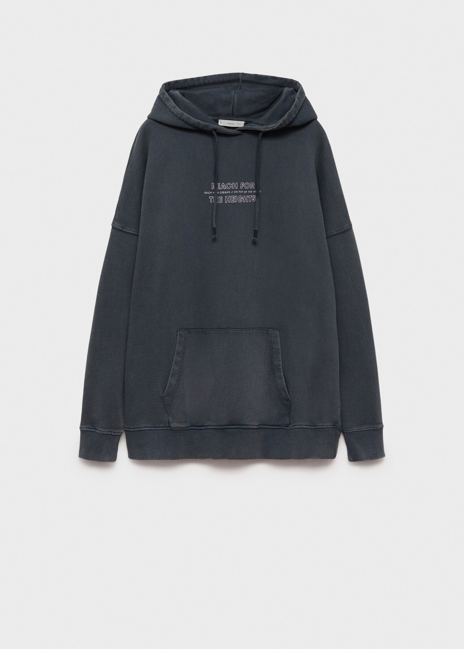 Oversized message sweatshirt - Article without model