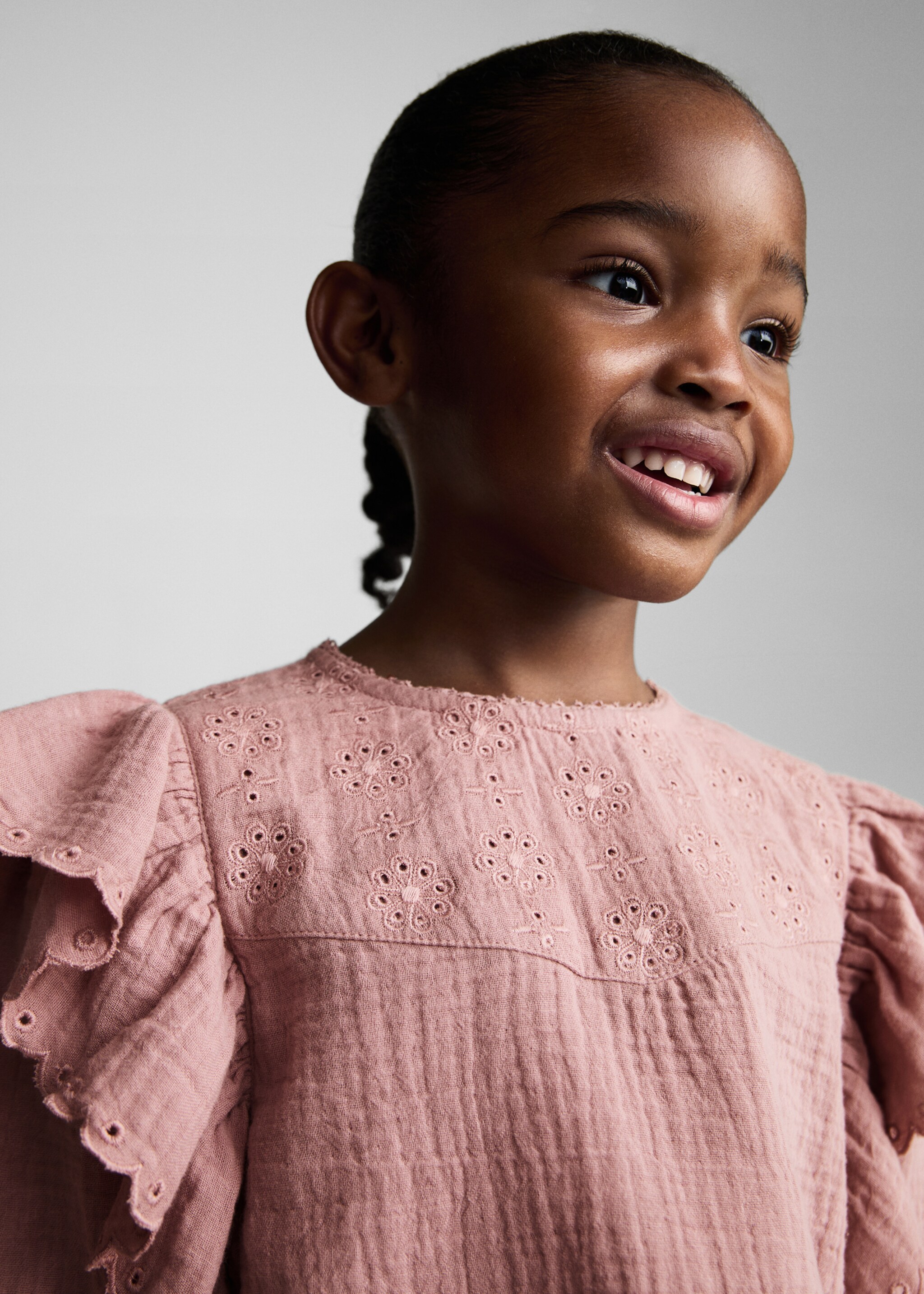 Brusa brodat anglès - Detall de l'article 1, Rosa. Ref: 87080633-00.