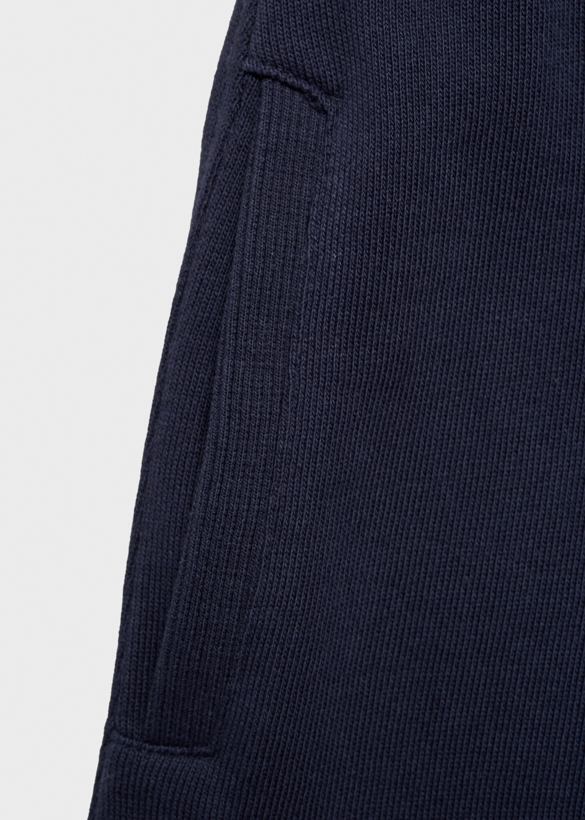 Jogger trousers with elastic waist - Details of the article 0, Dark Navy. Ref: 87080634-00.