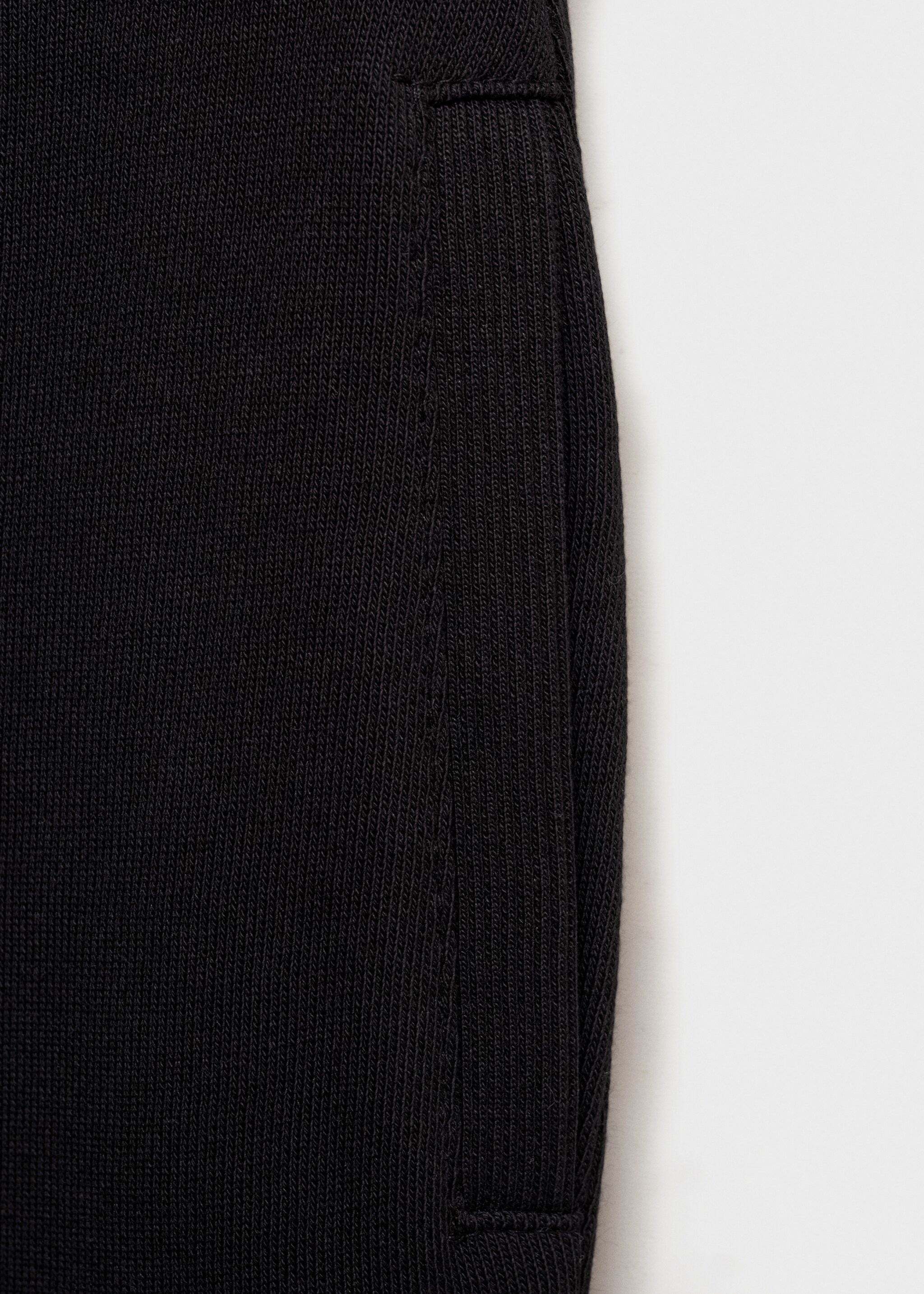 Jogger trousers with elastic waist - Details of the article 0, Black. Ref: 87080634-00.