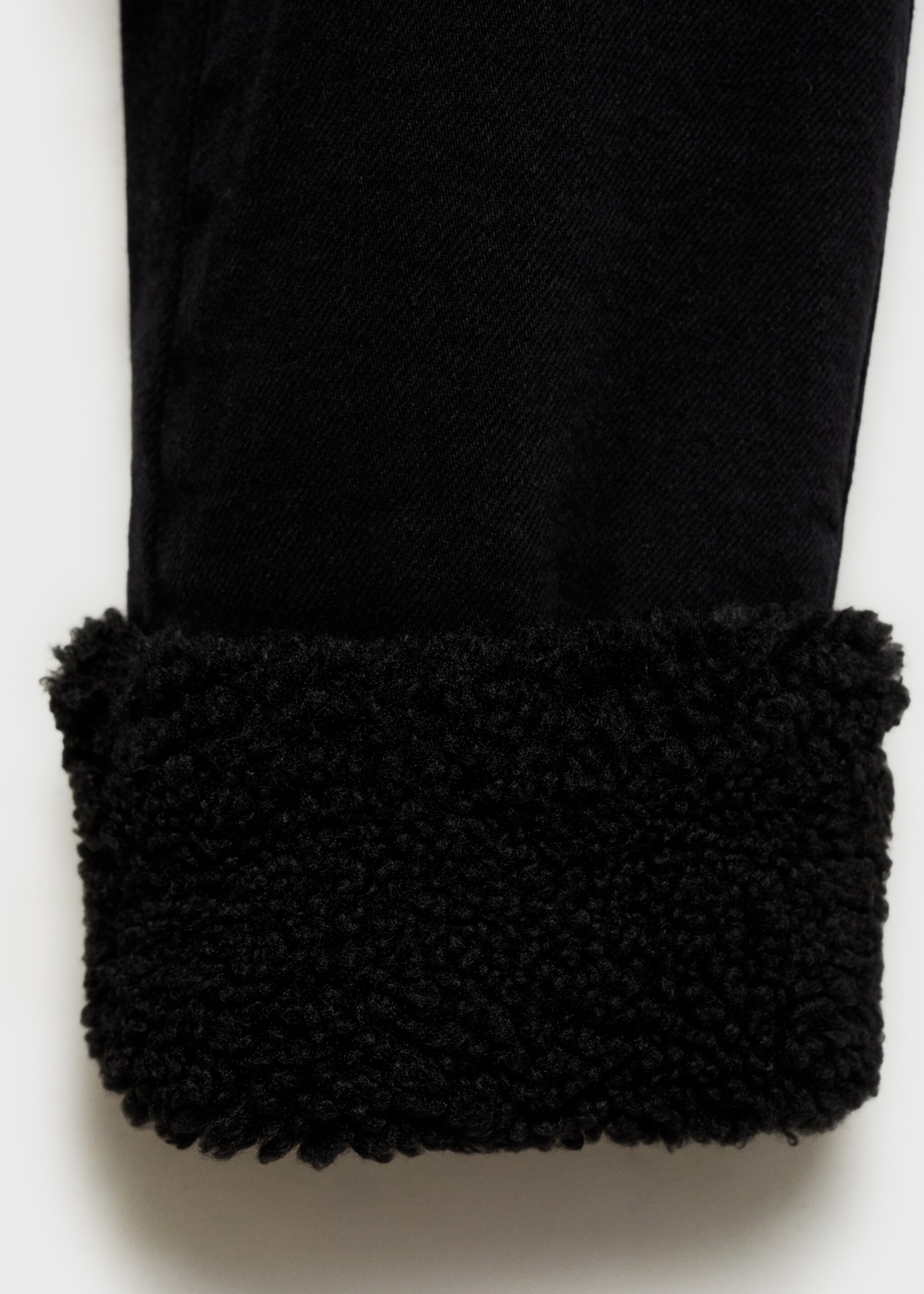 Blouson double face imitation mouton retourné - Détail de l'article 0, Black denim. Ref: 87080637-00.