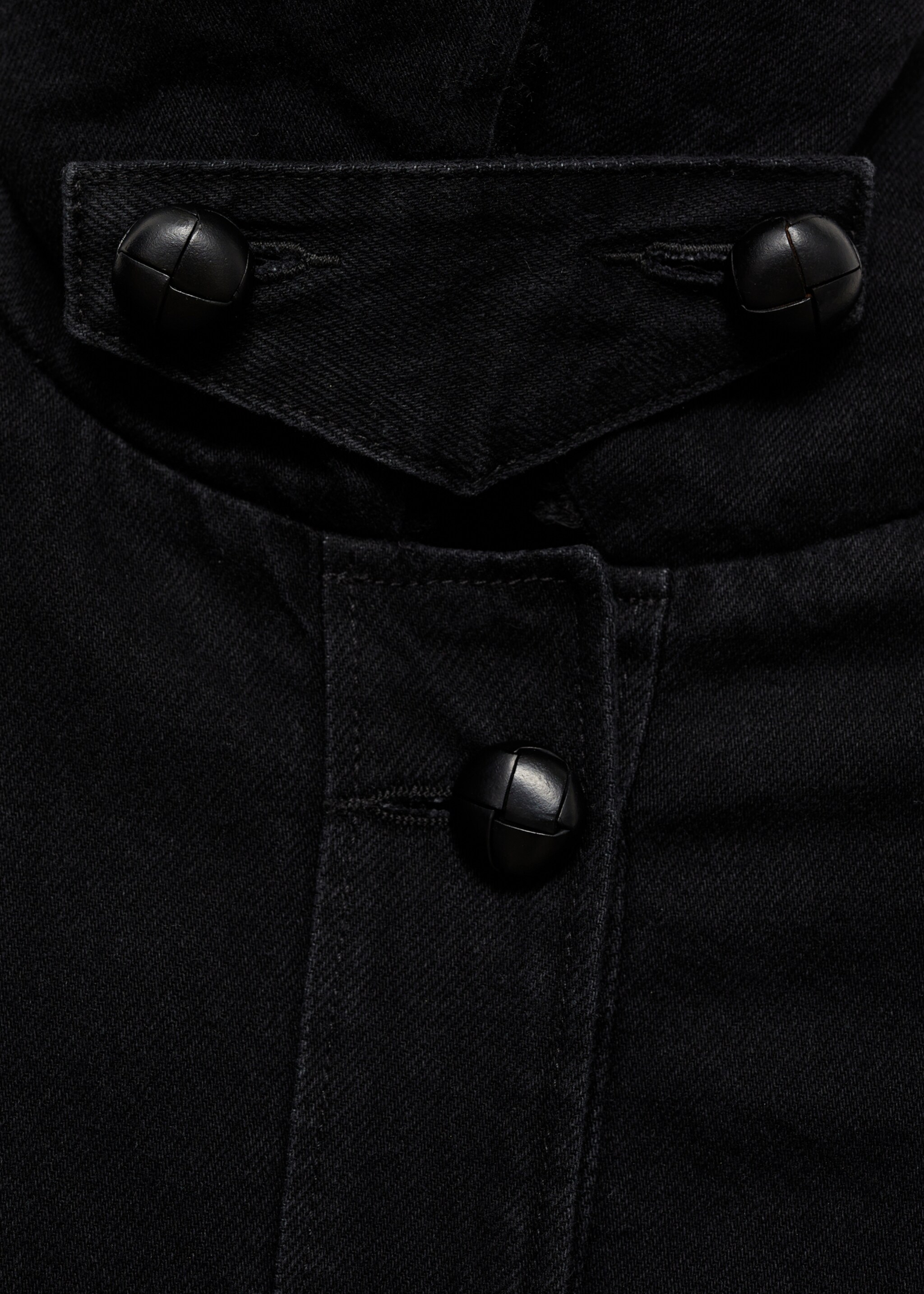 Blouson double face imitation mouton retourné - Détail de l'article 8, Black denim. Ref: 87080637-00.