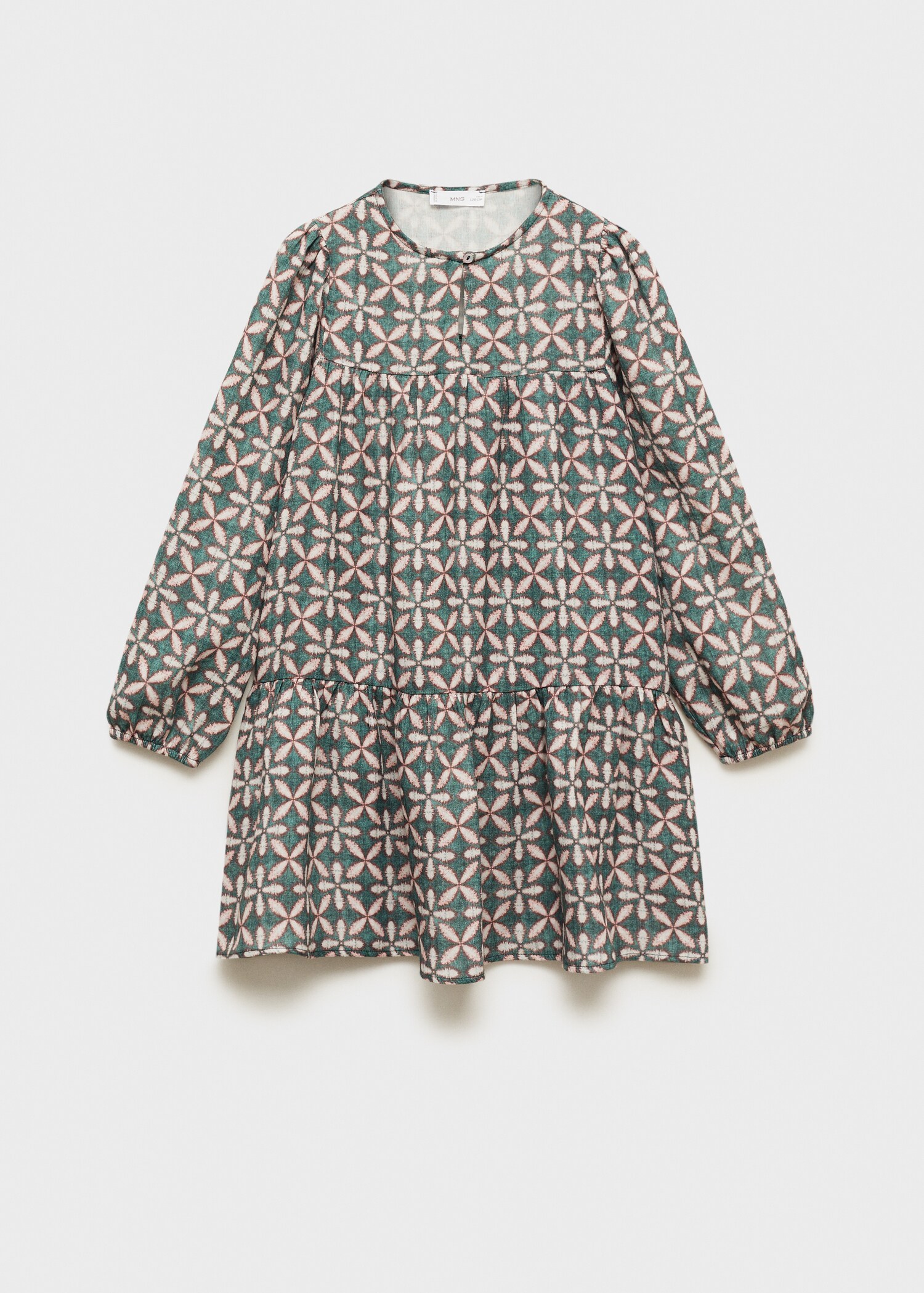 Ruffled printed dress - Article without model