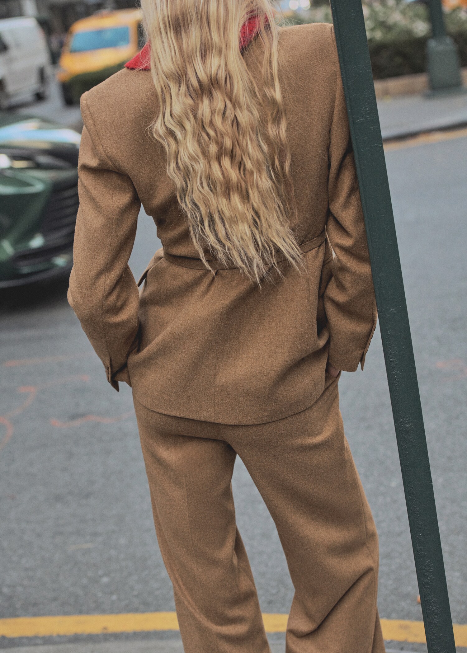 Blazer traje mezcla lana - Reverso del artículo