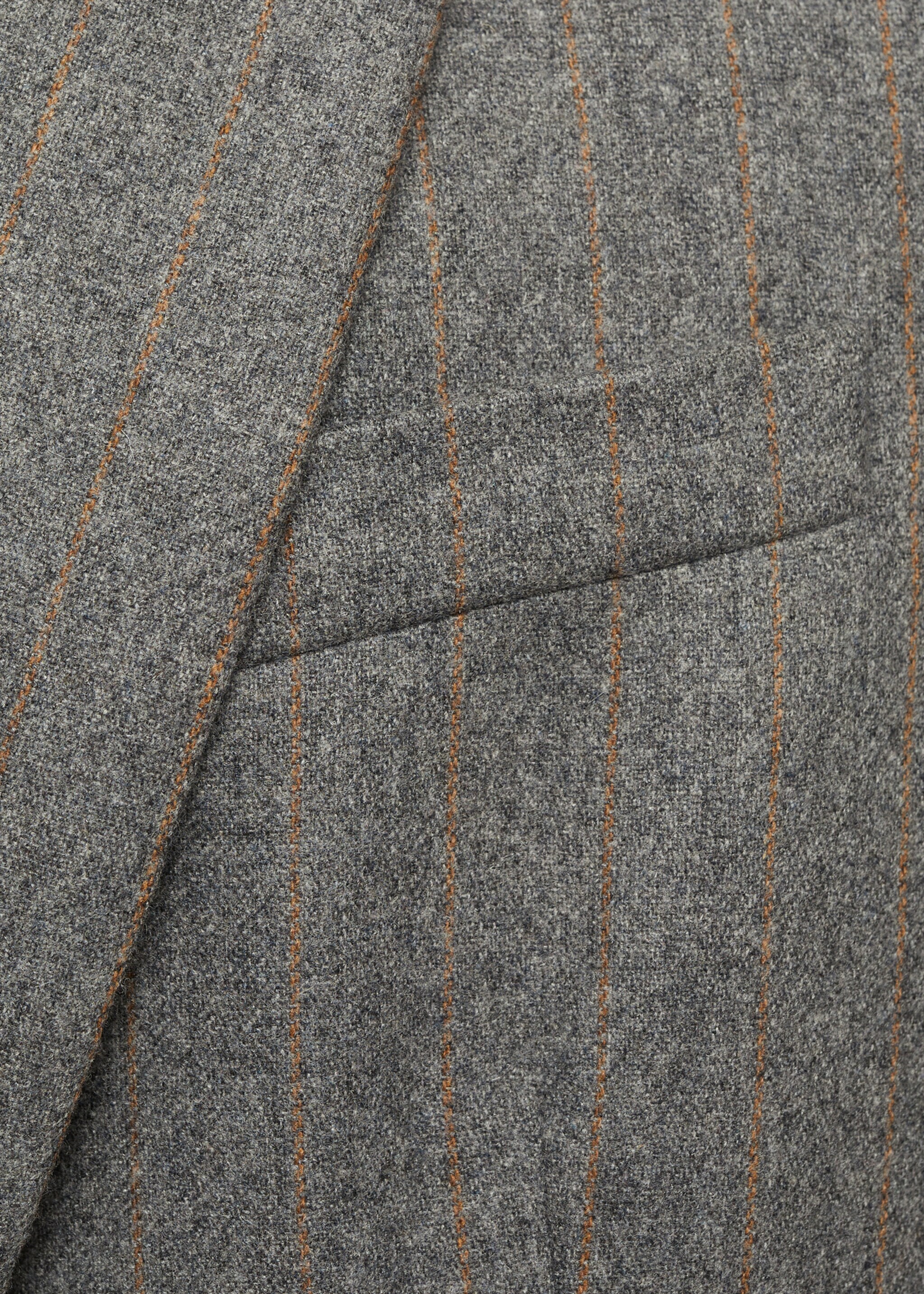 Marynarka garniturowa z wełny dziewiczej - Szczegóły artykułu 8, Szary. Ref: 87080653-00.