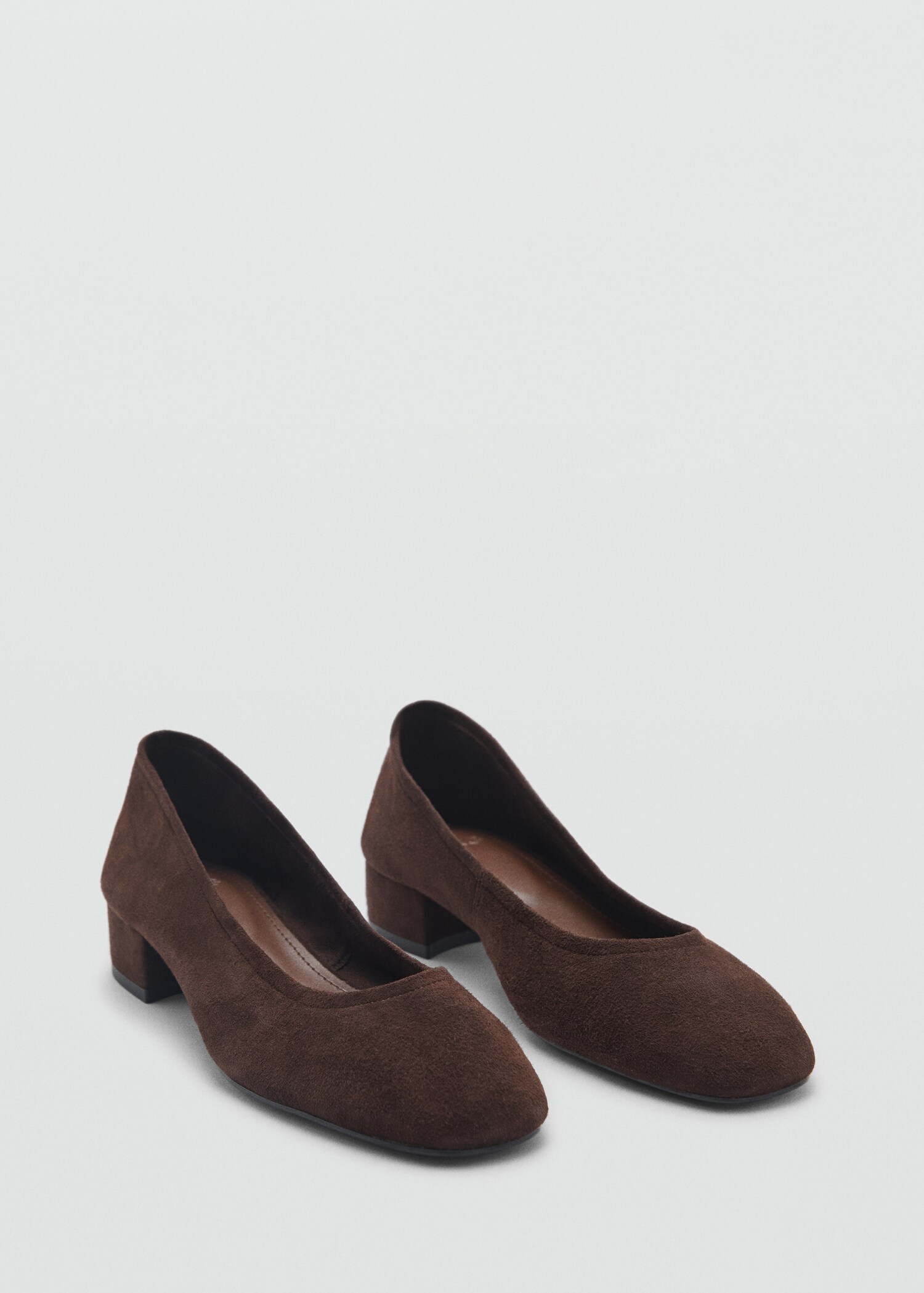 Suede heeled shoes - Medium plane