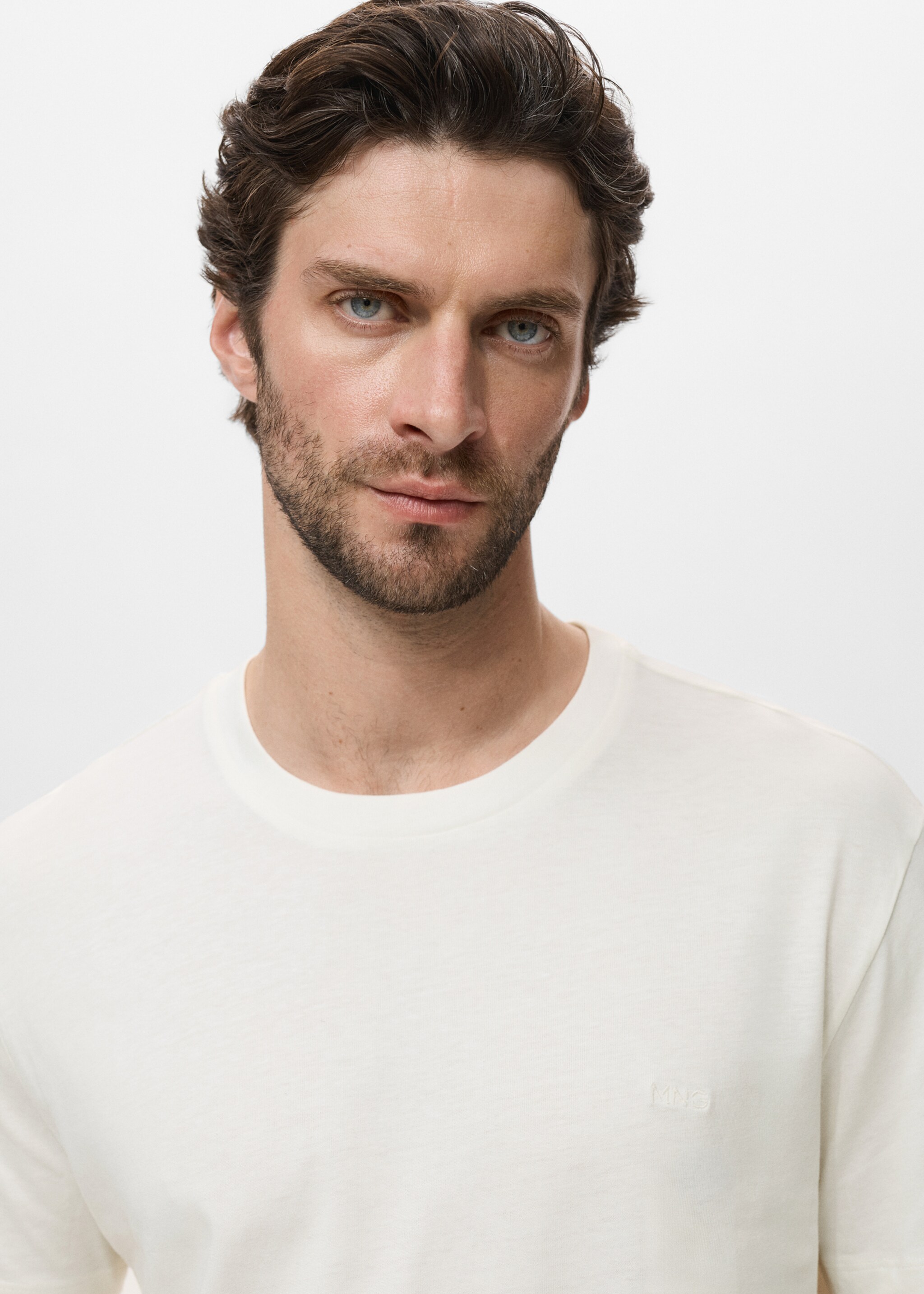 Tričko ze 100% bavlny - Detail zboží 1, Bílá. Ref: 87080655-00.