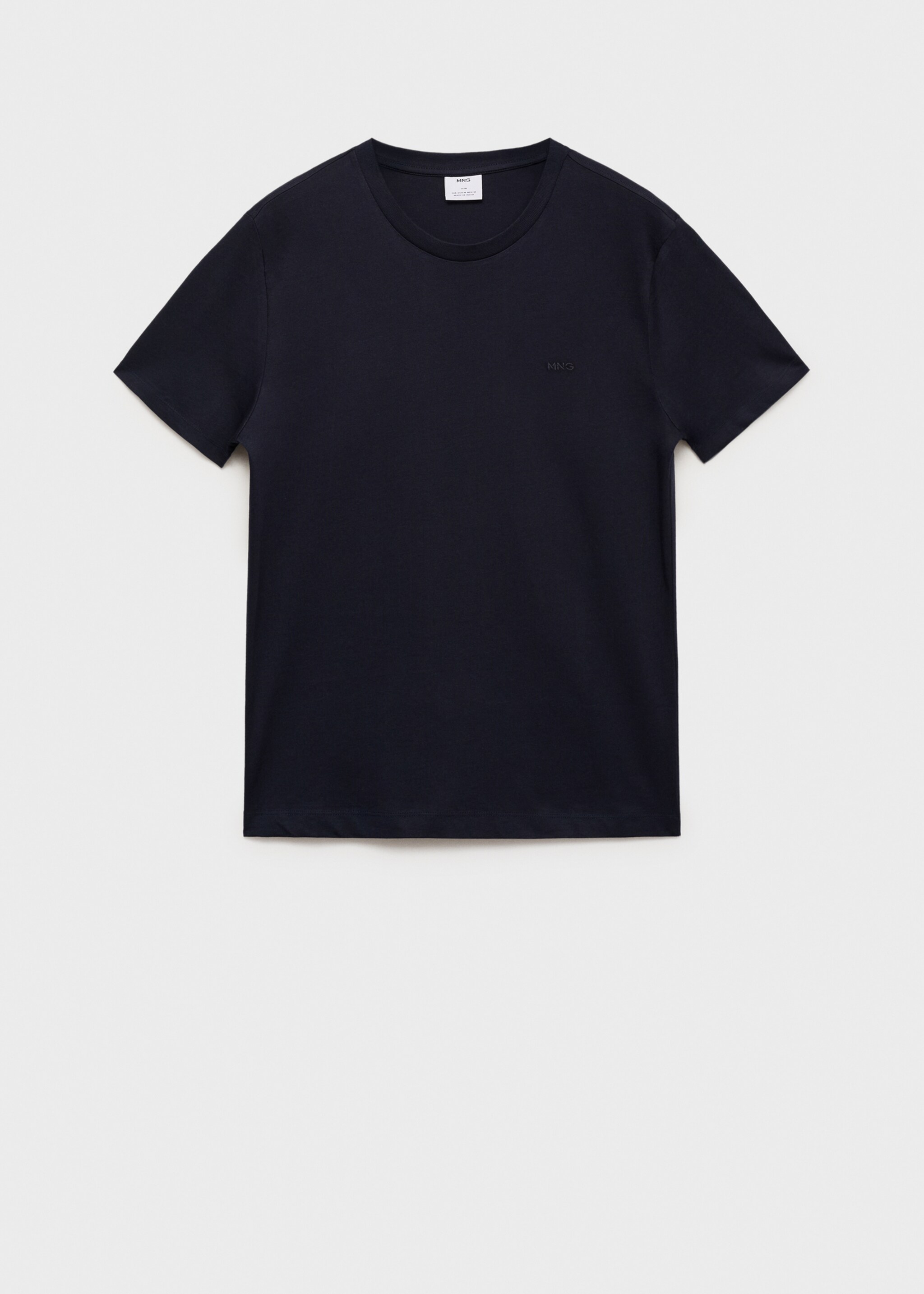 100% cotton t-shirt - Article without model, Dark Navy. Ref: 87080655-00.
