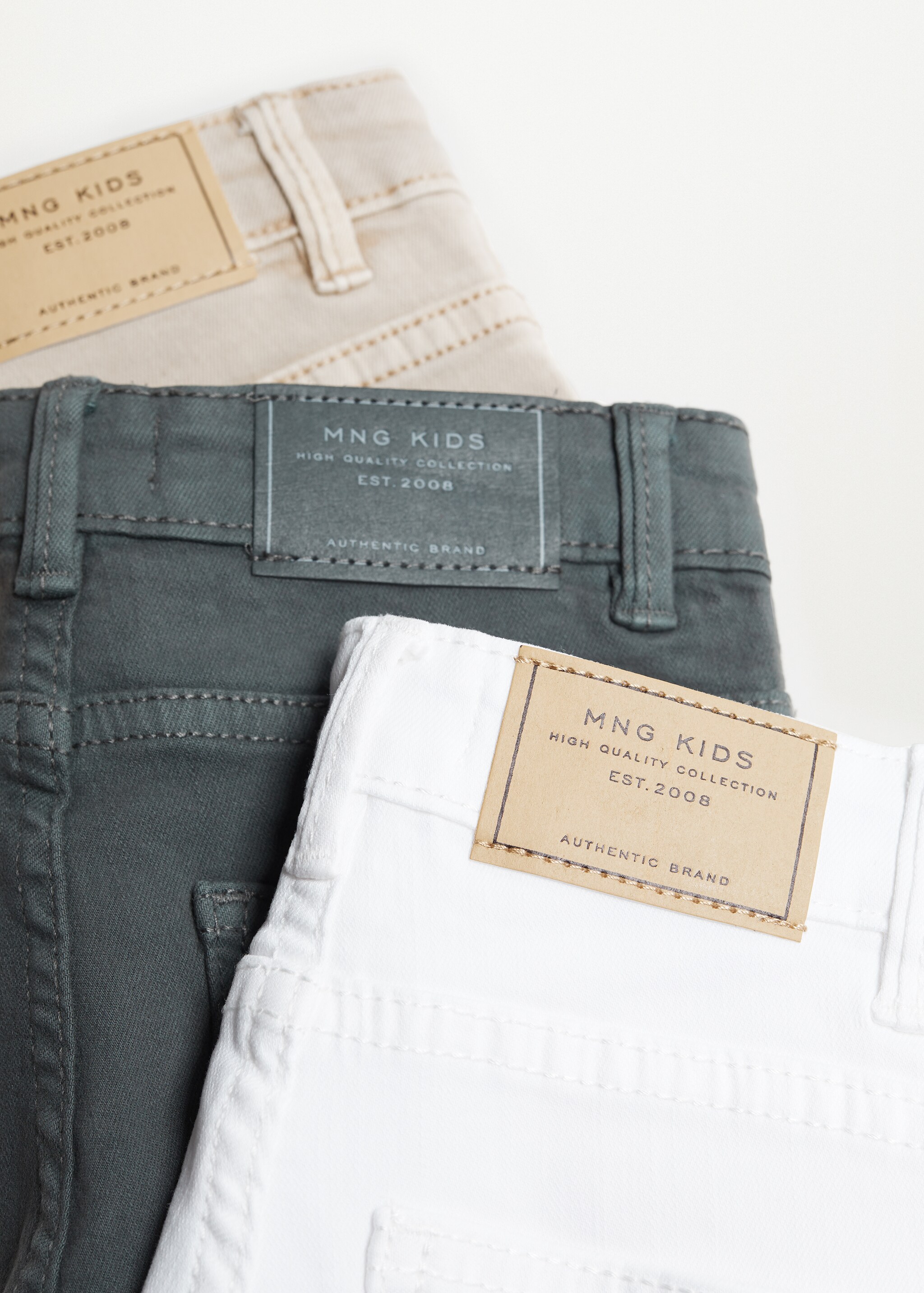 Bavlněné kalhoty slim fit - Detail zboží 8