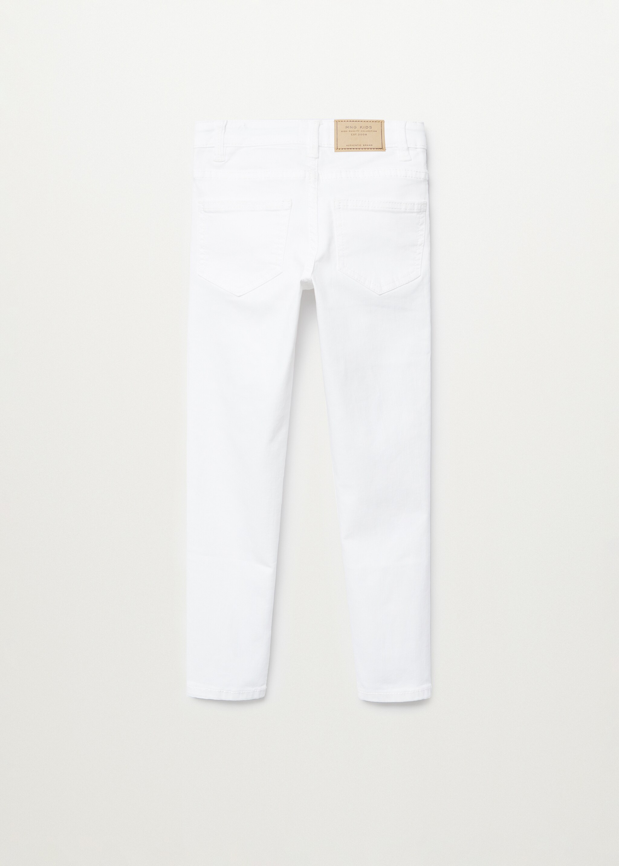 Bavlněné kalhoty slim fit - Zadní strana zboží