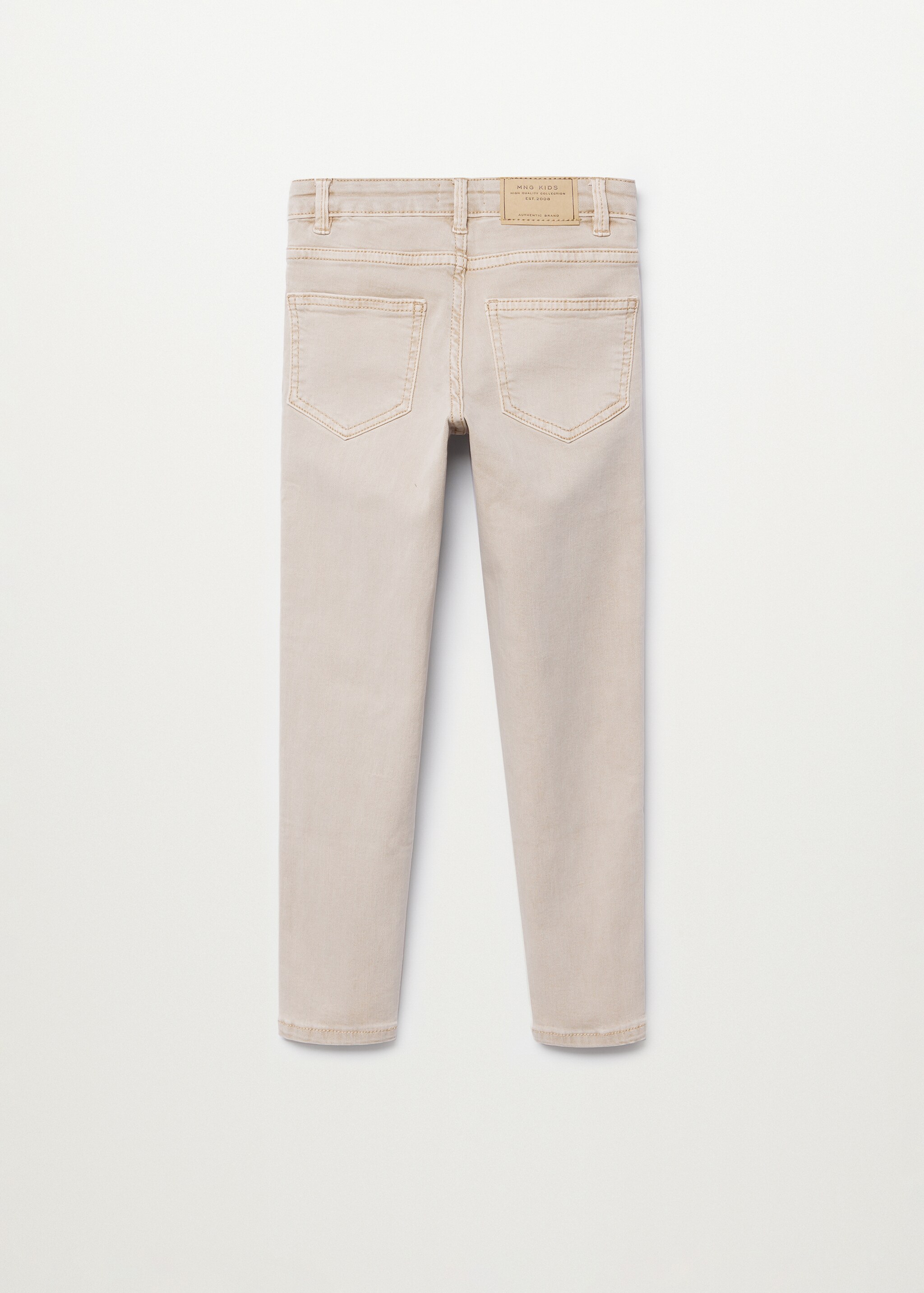 Bavlněné kalhoty slim fit - Zadní strana zboží