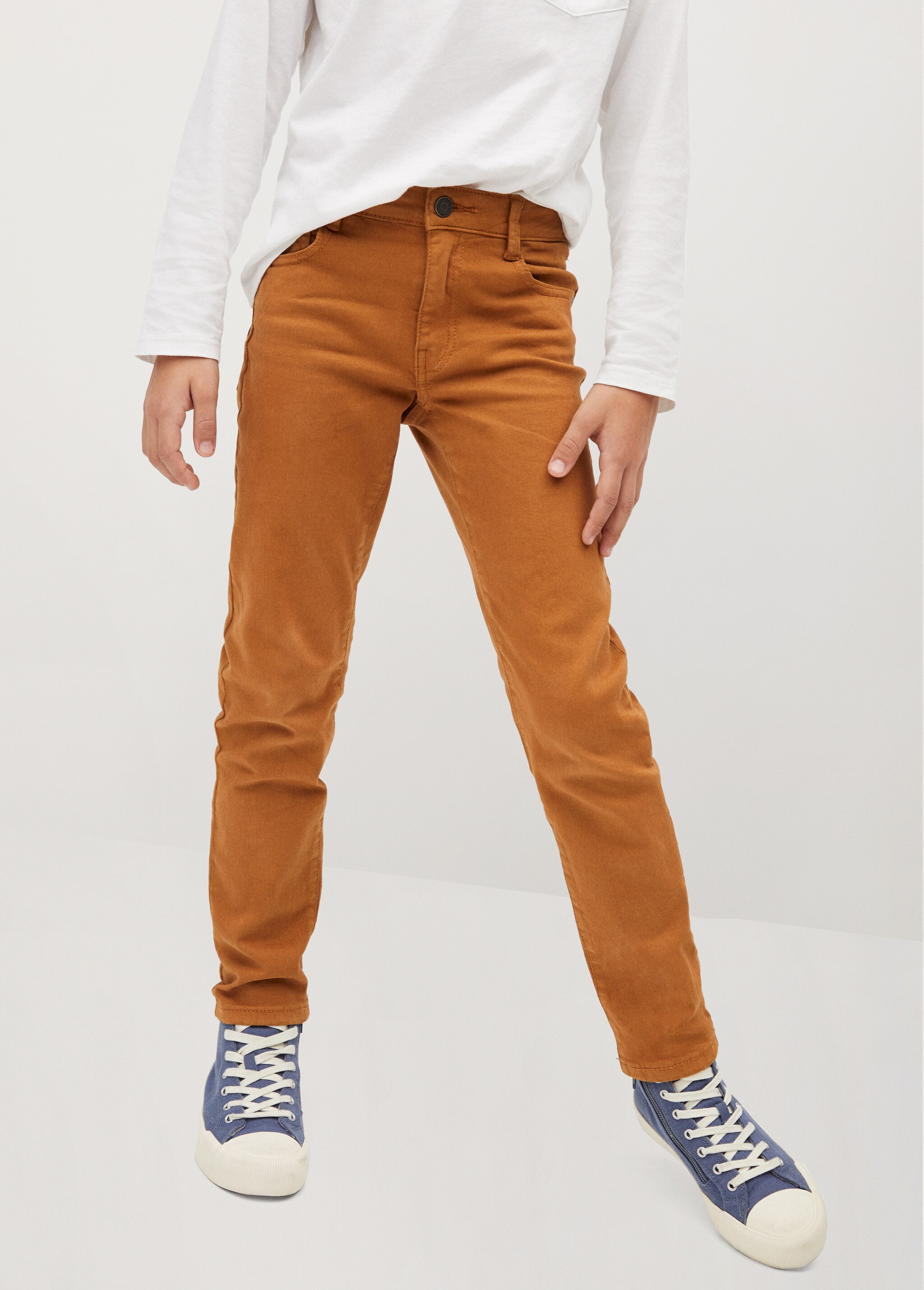 Bavlněné kalhoty slim fit - Detail zboží 1
