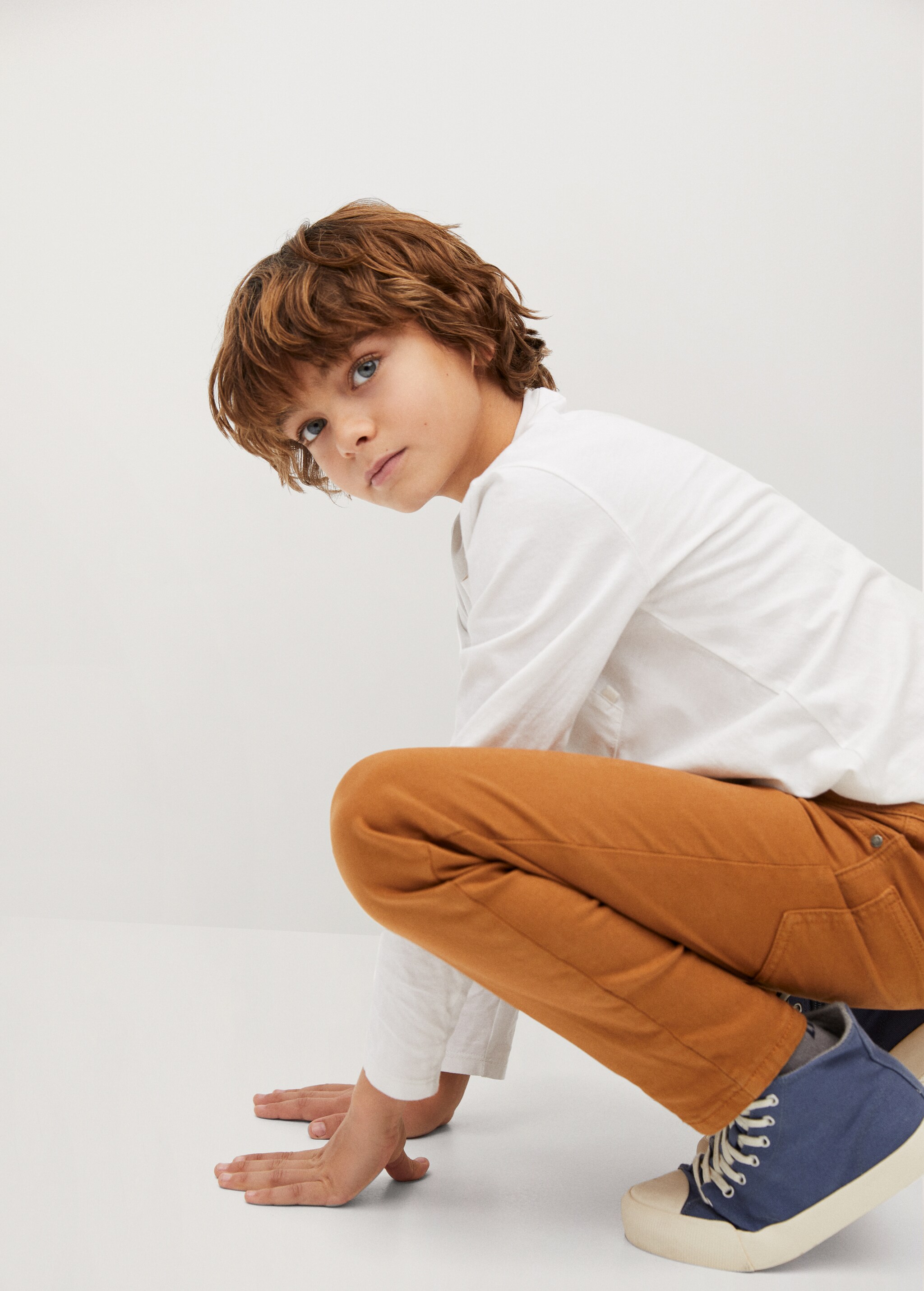 Bavlněné kalhoty slim fit - Detail zboží 2
