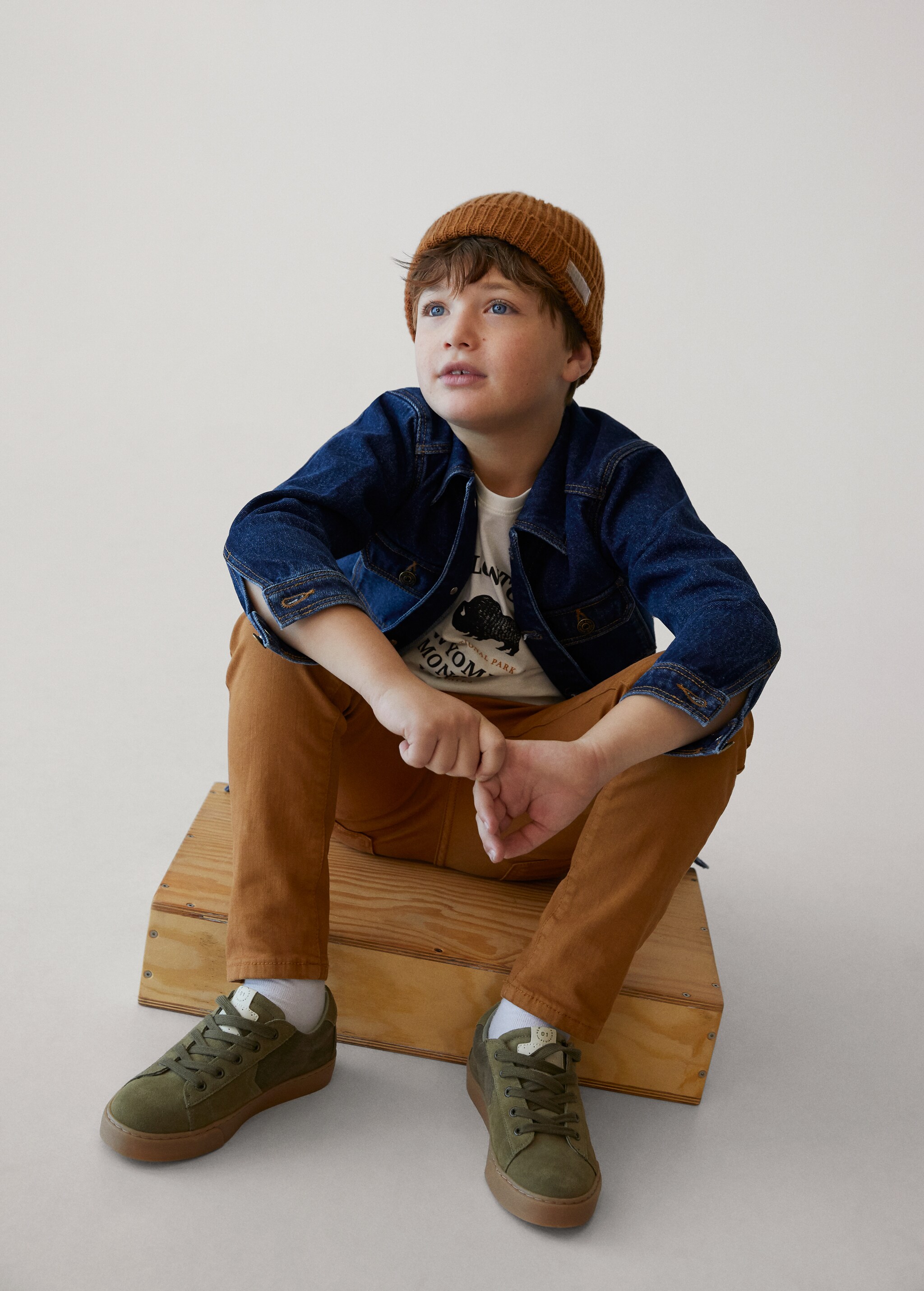 Bavlněné kalhoty slim fit - Detail zboží 3