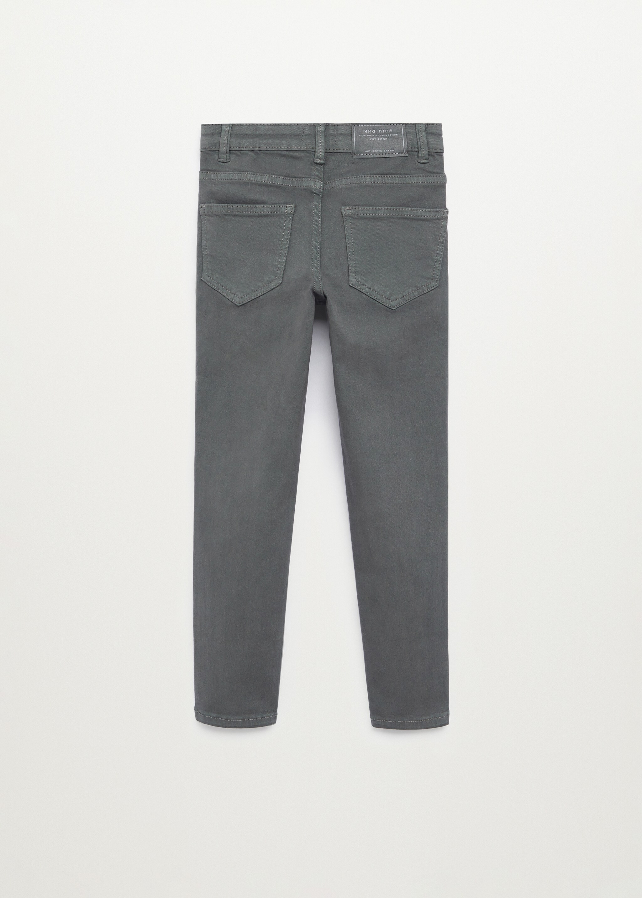 Bavlněné kalhoty slim fit - Zadní strana zboží