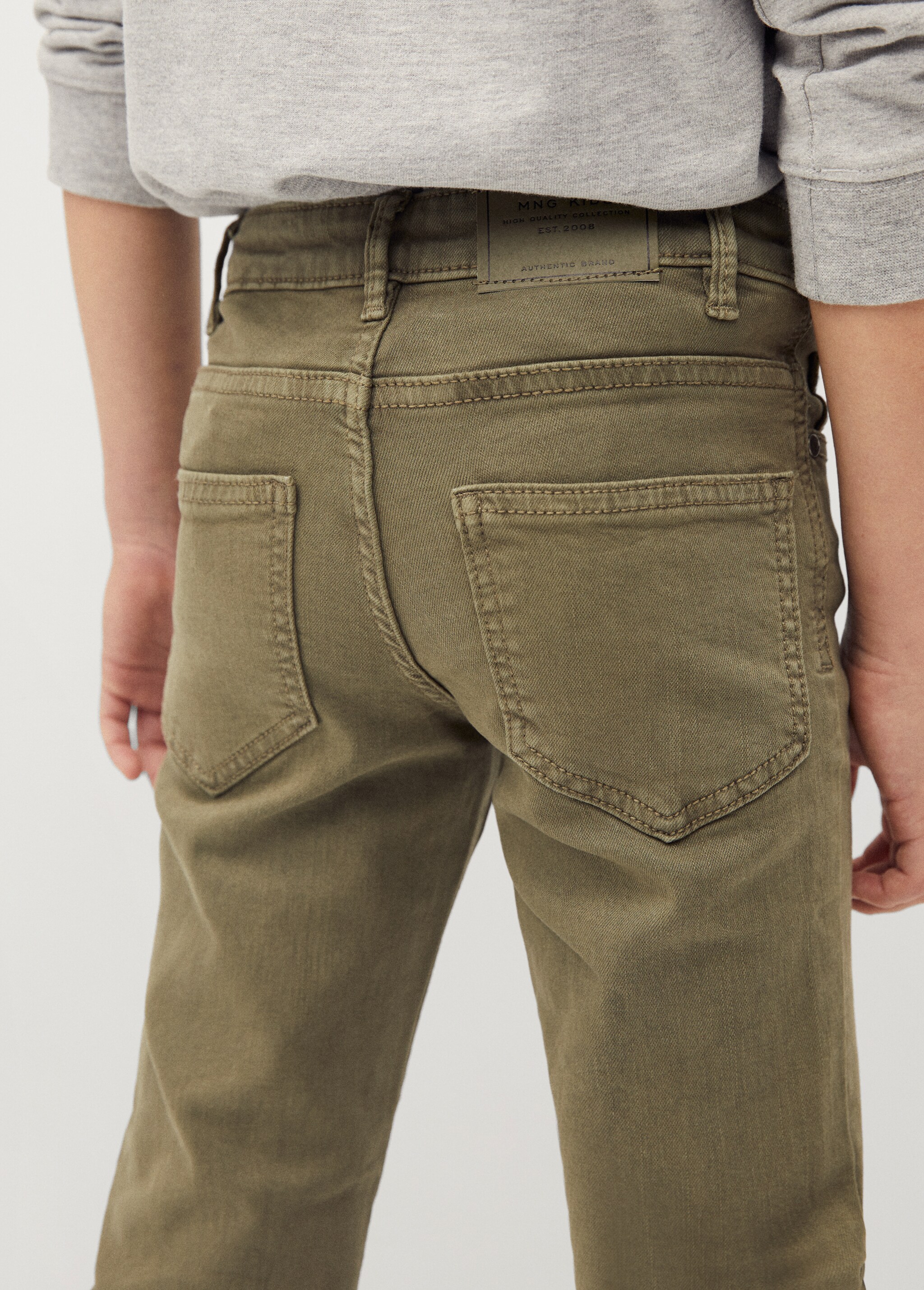 Bavlněné kalhoty slim fit - Detail zboží 1