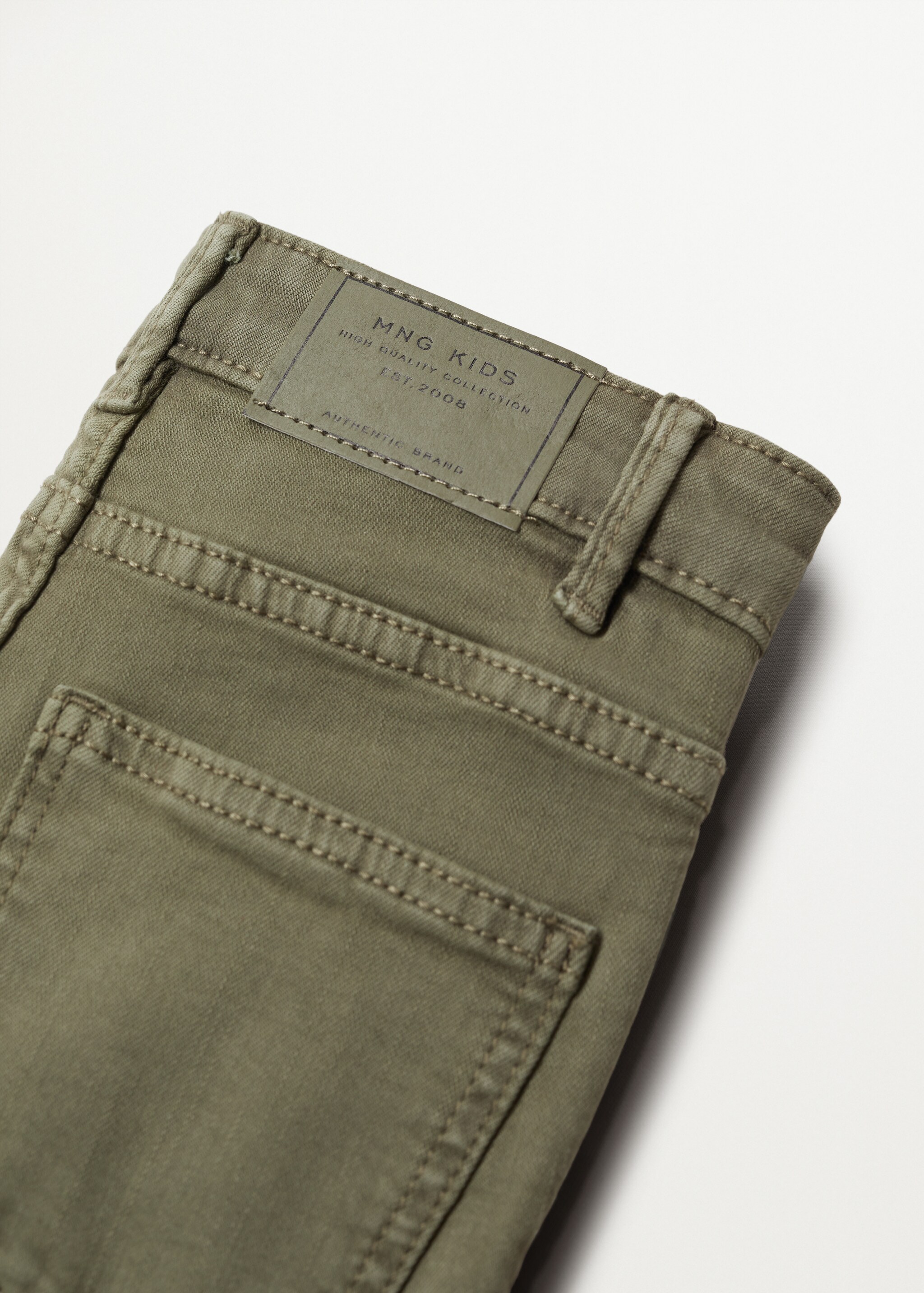 Bavlněné kalhoty slim fit - Detail zboží 8