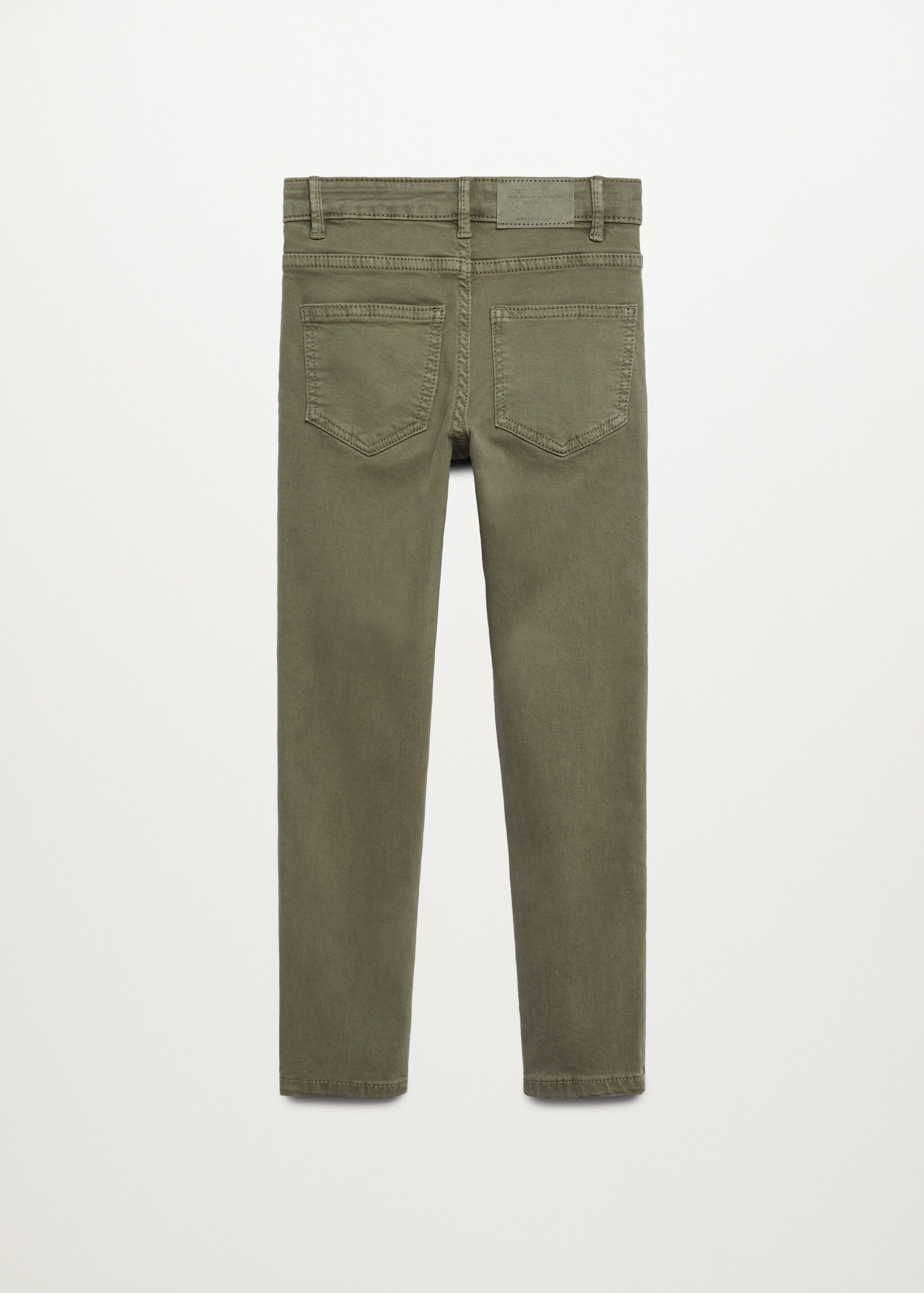 Bavlněné kalhoty slim fit - Zadní strana zboží