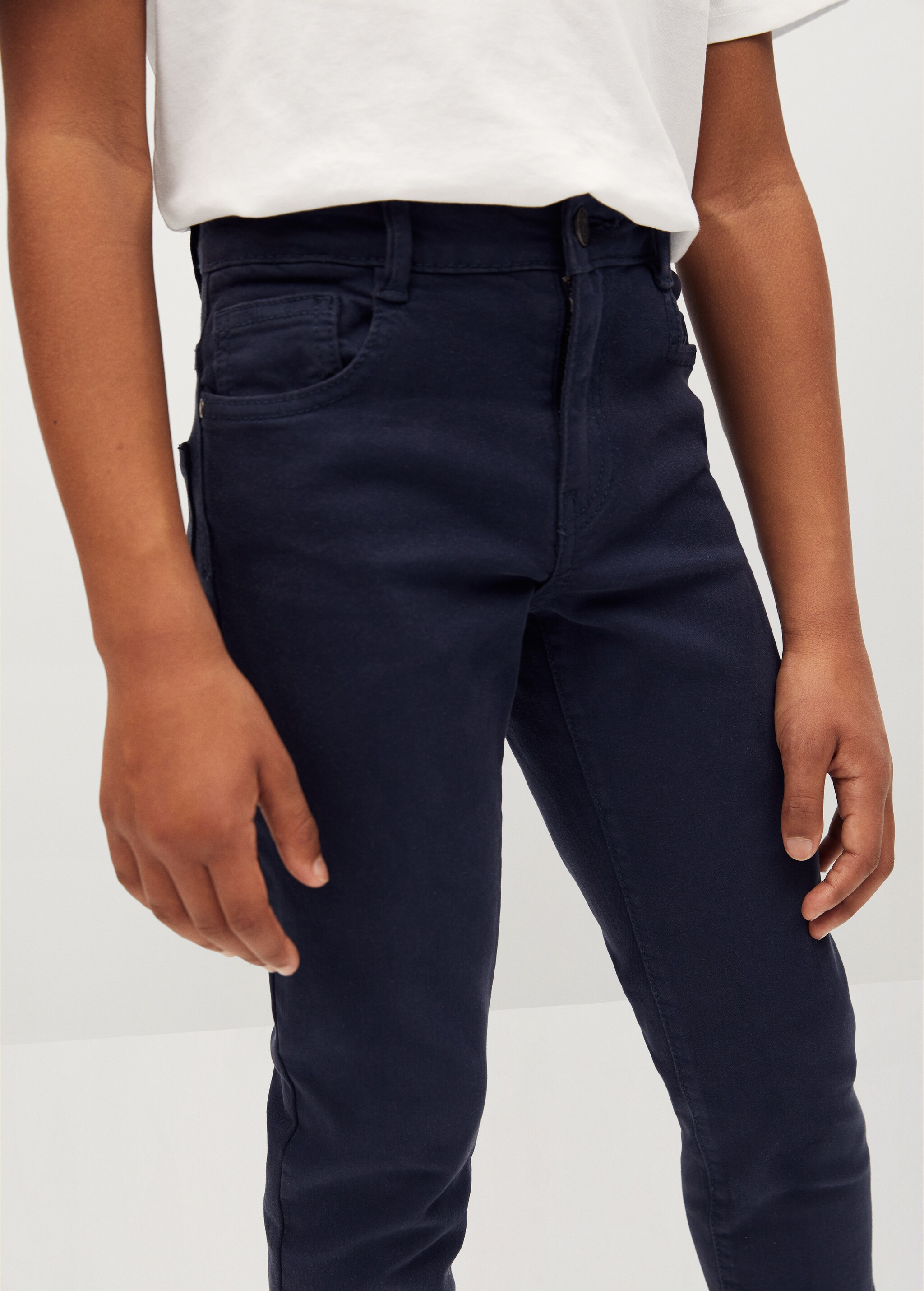 Bavlněné kalhoty slim fit - Detail zboží 1