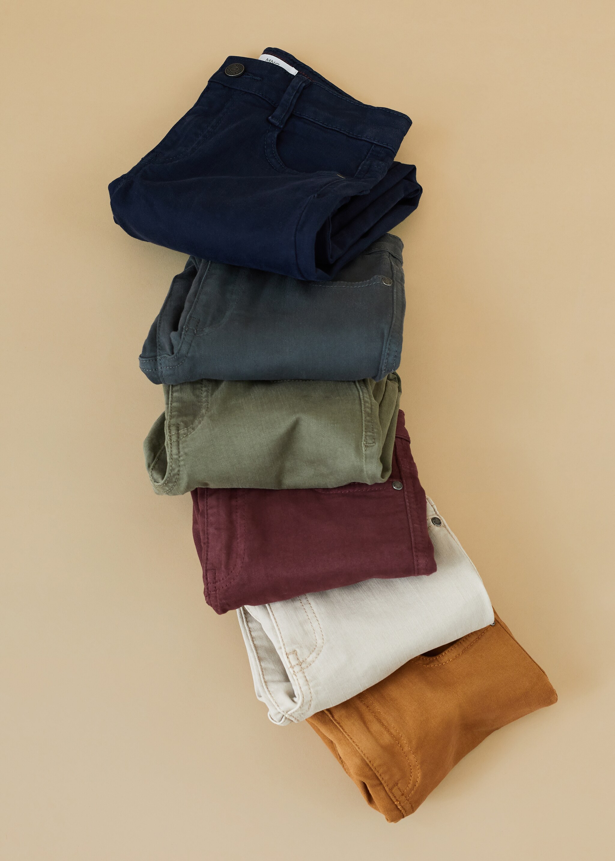 Bavlněné kalhoty slim fit - Detail zboží 2