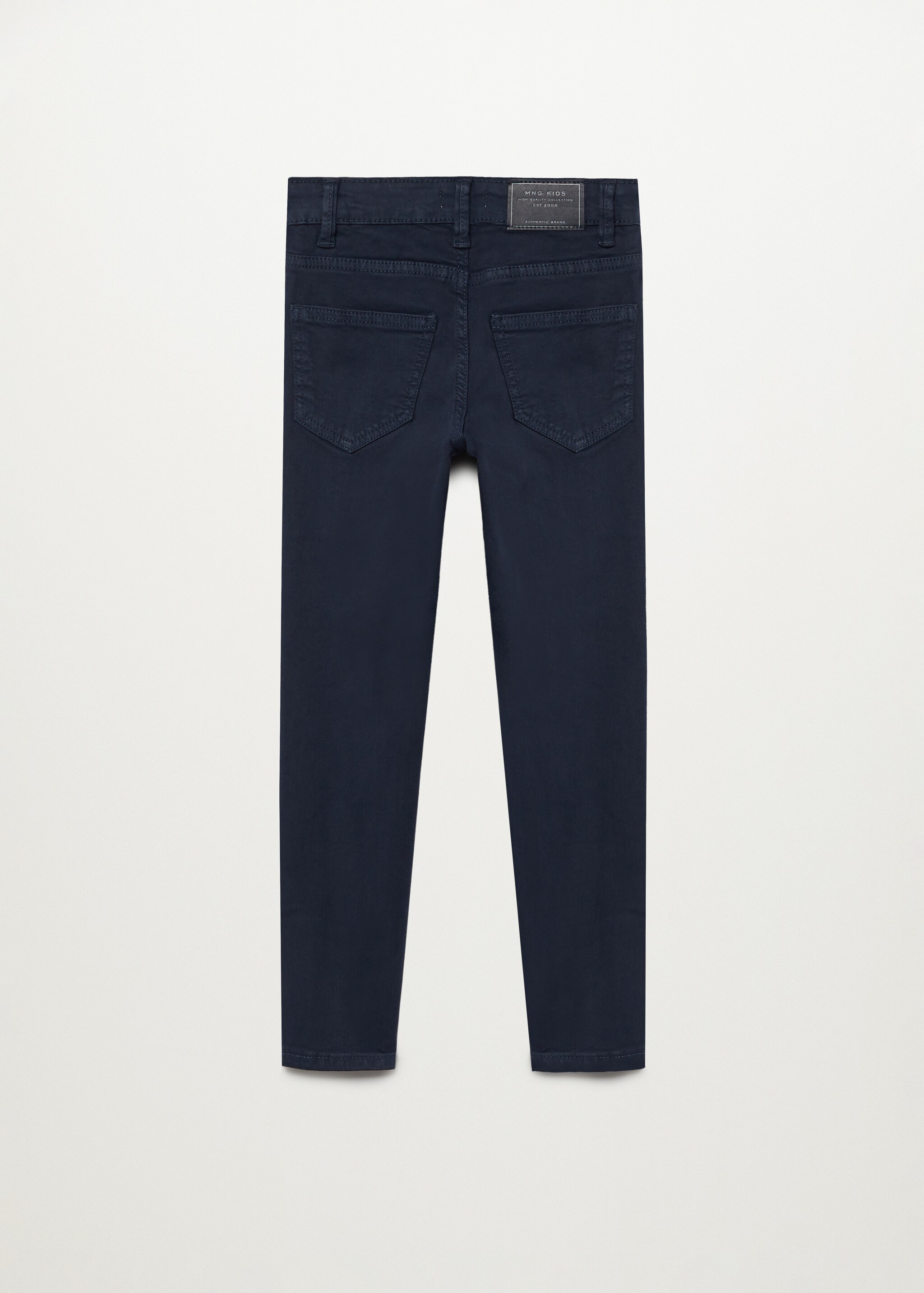 Bavlněné kalhoty slim fit - Zadní strana zboží