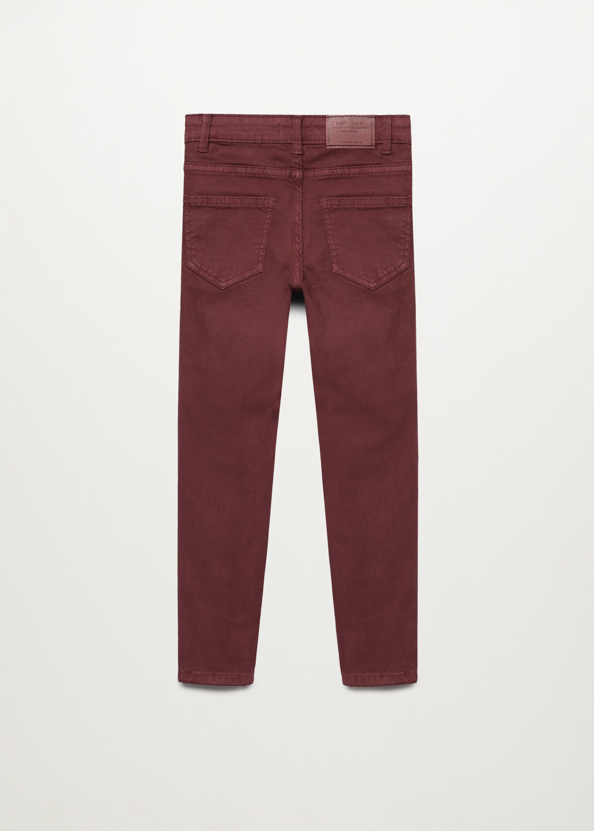 Bavlněné kalhoty slim fit - Zadní strana zboží
