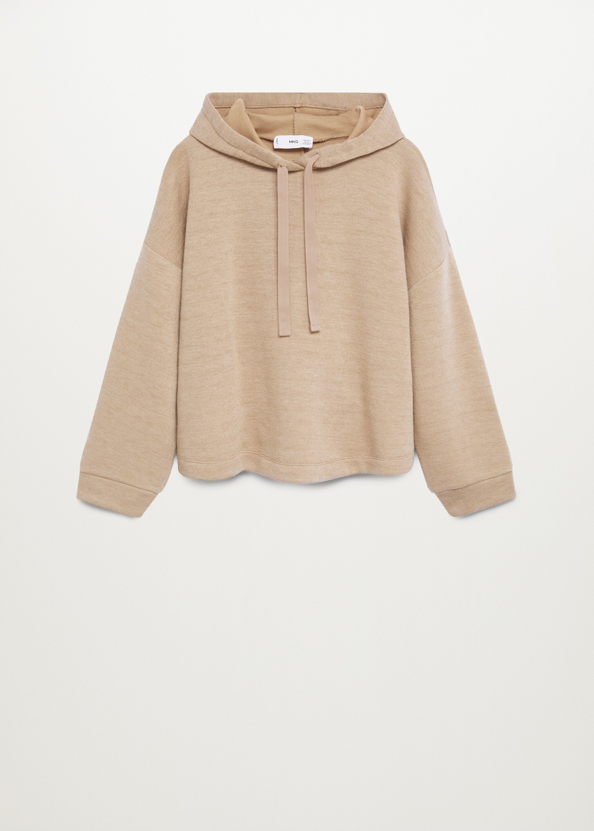 Sudadera oversize jaspeada  - Artículo sin modelo