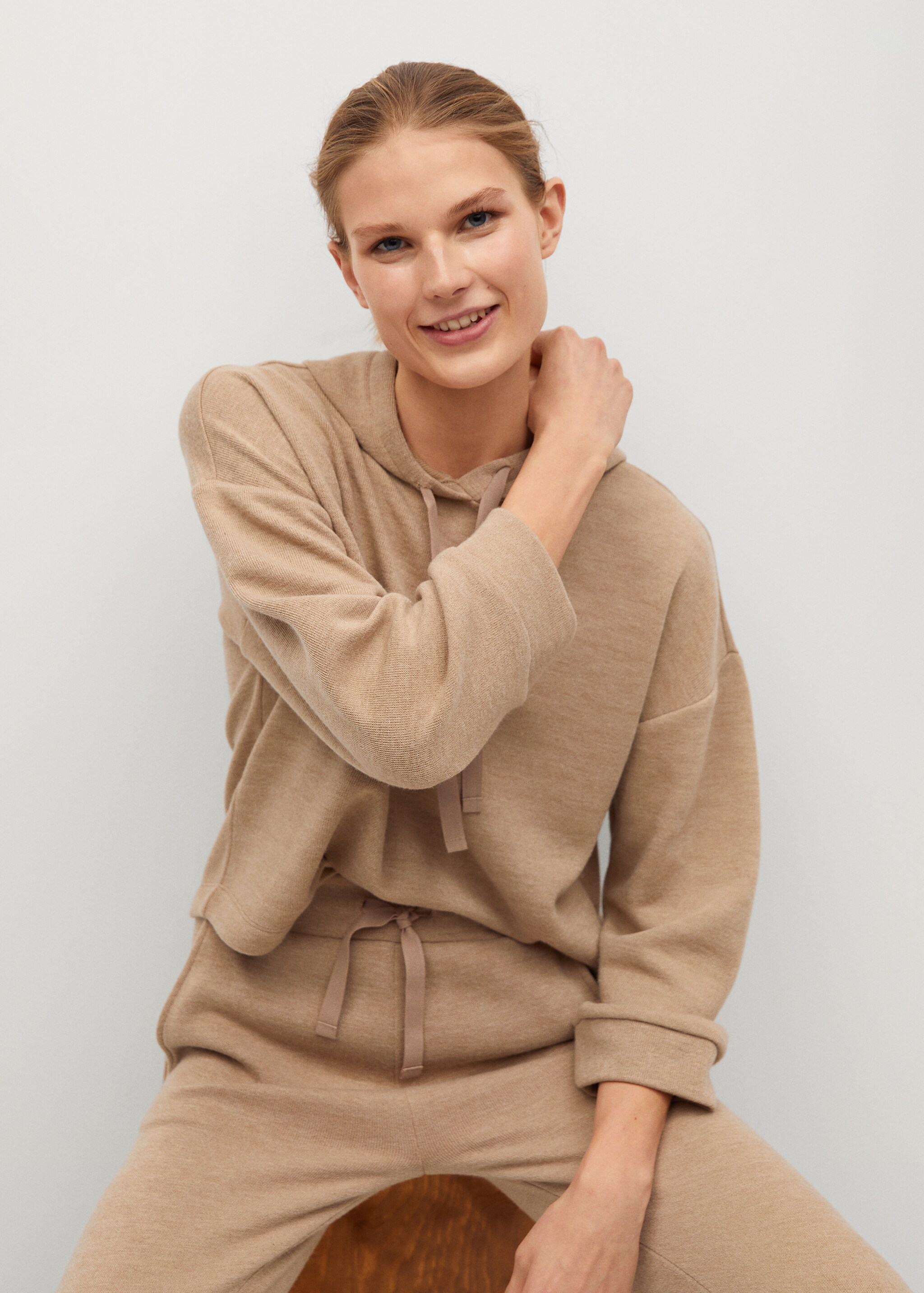 Sudadera oversize jaspeada  - Detalle del artículo 4