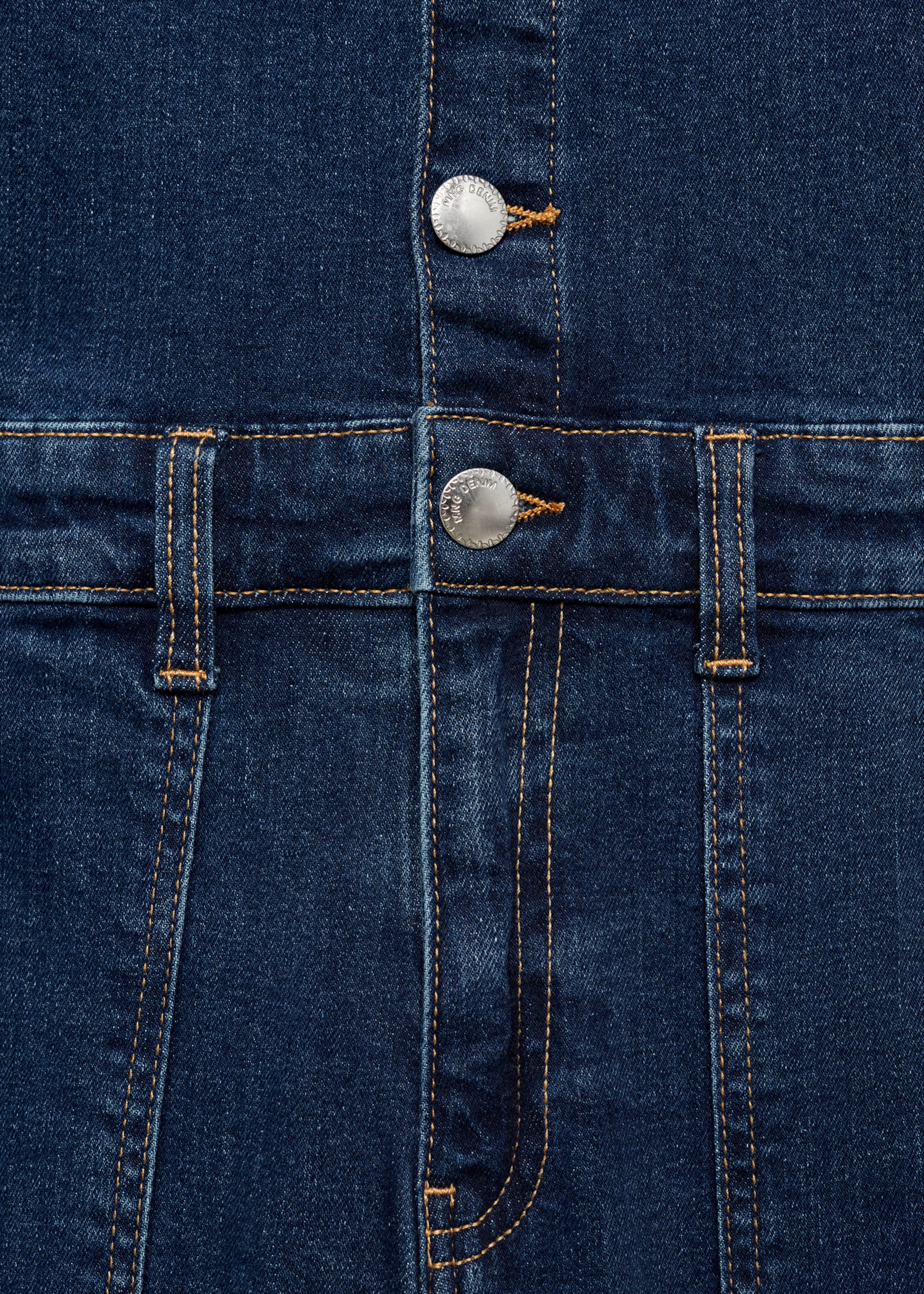 Granota acampanada denim - Detall de l'article 0, Blau mitjà. Ref: 87081046-00.