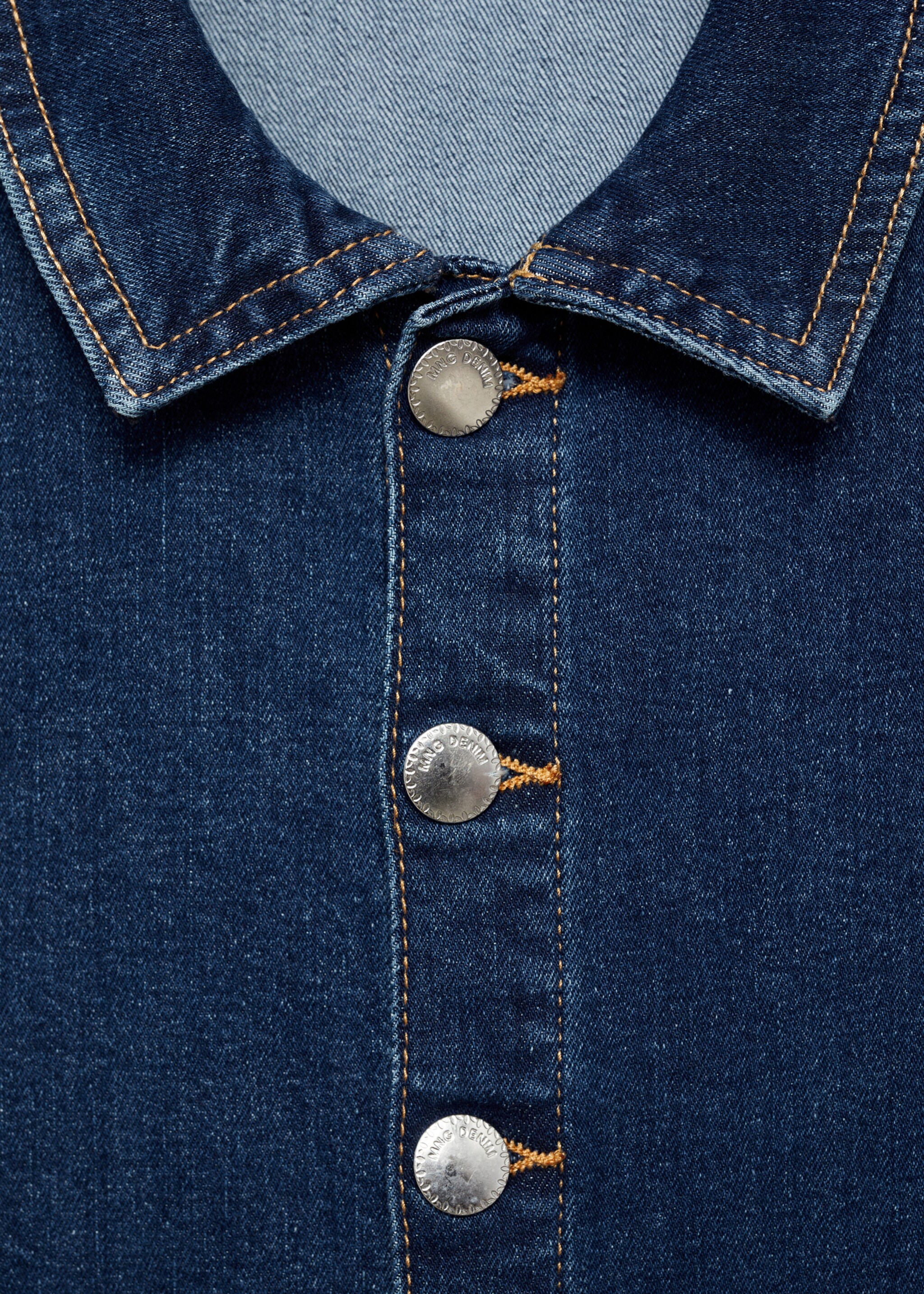 Granota acampanada denim - Detall de l'article 8, Blau mitjà. Ref: 87081046-00.