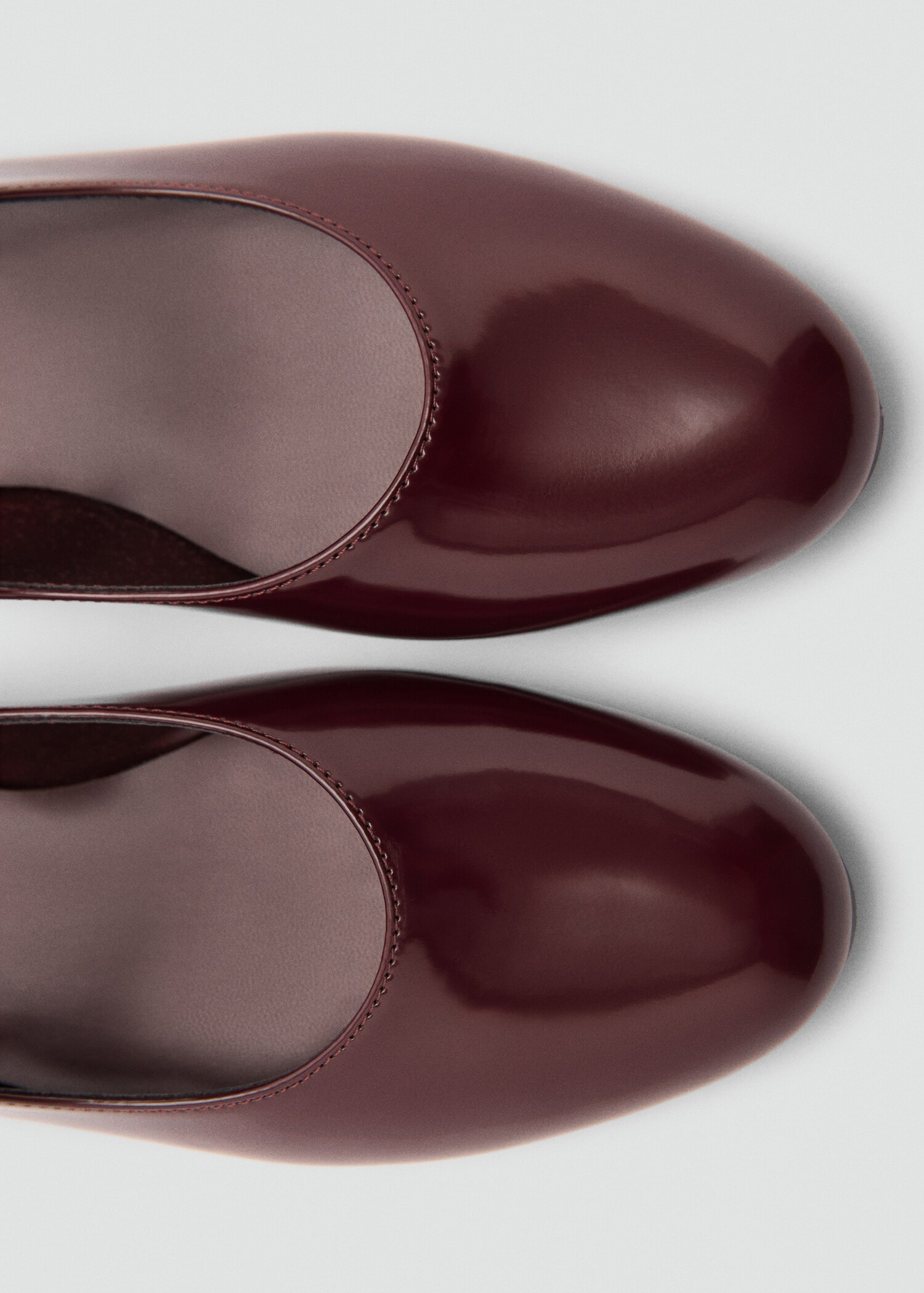 Patent leather-effect ballet flats - Details of the article 3
