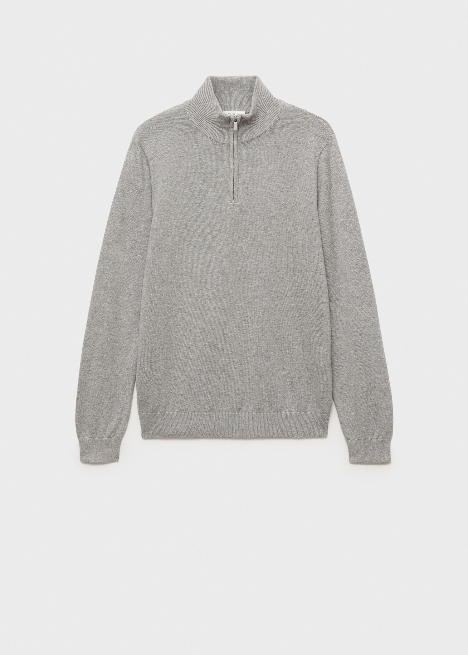 Perkins-neck sweater with zip - Article without model