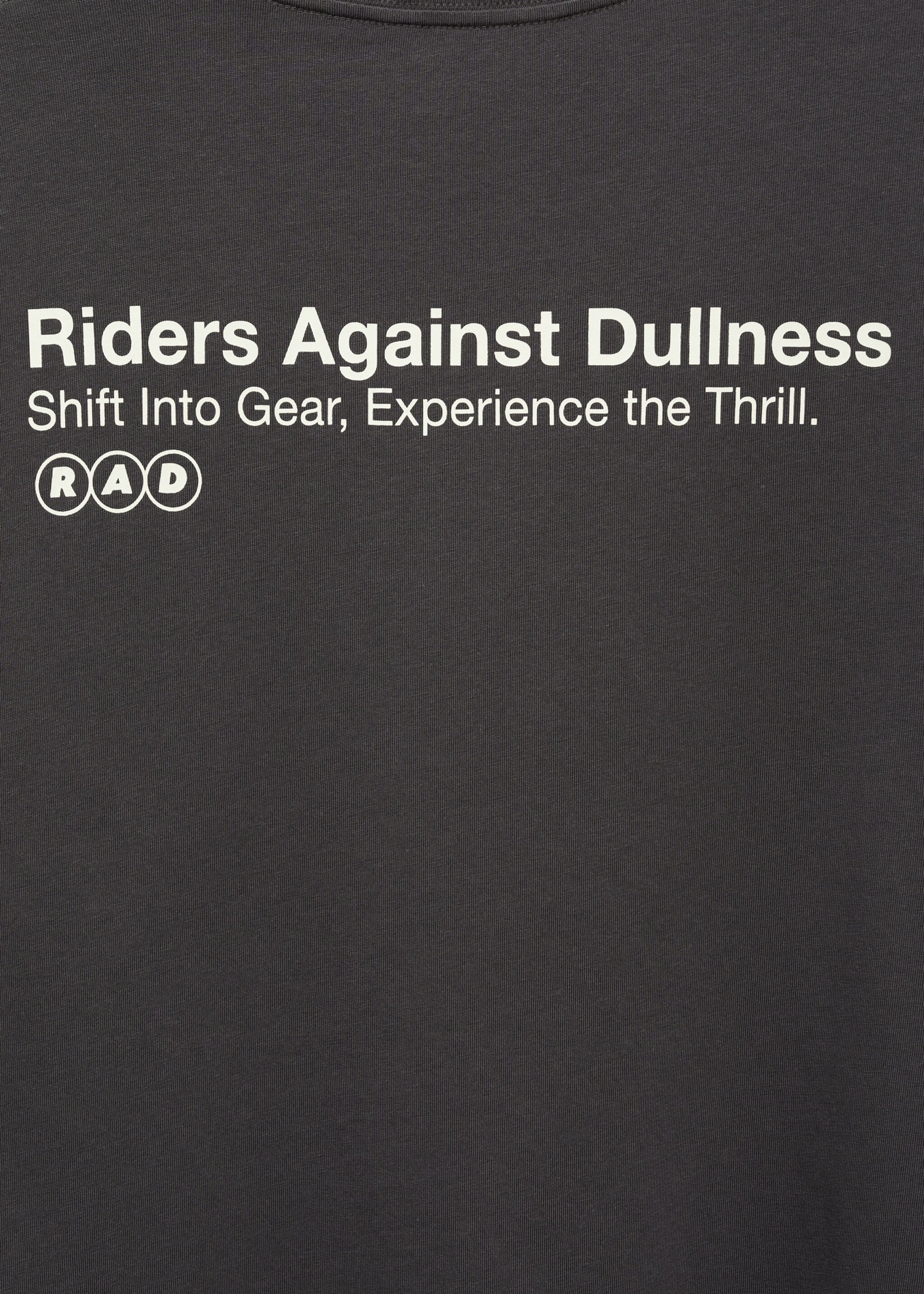 Printed cotton-blend T-shirt - Details of the article 0, Charcoal. Ref: 87081052-00.