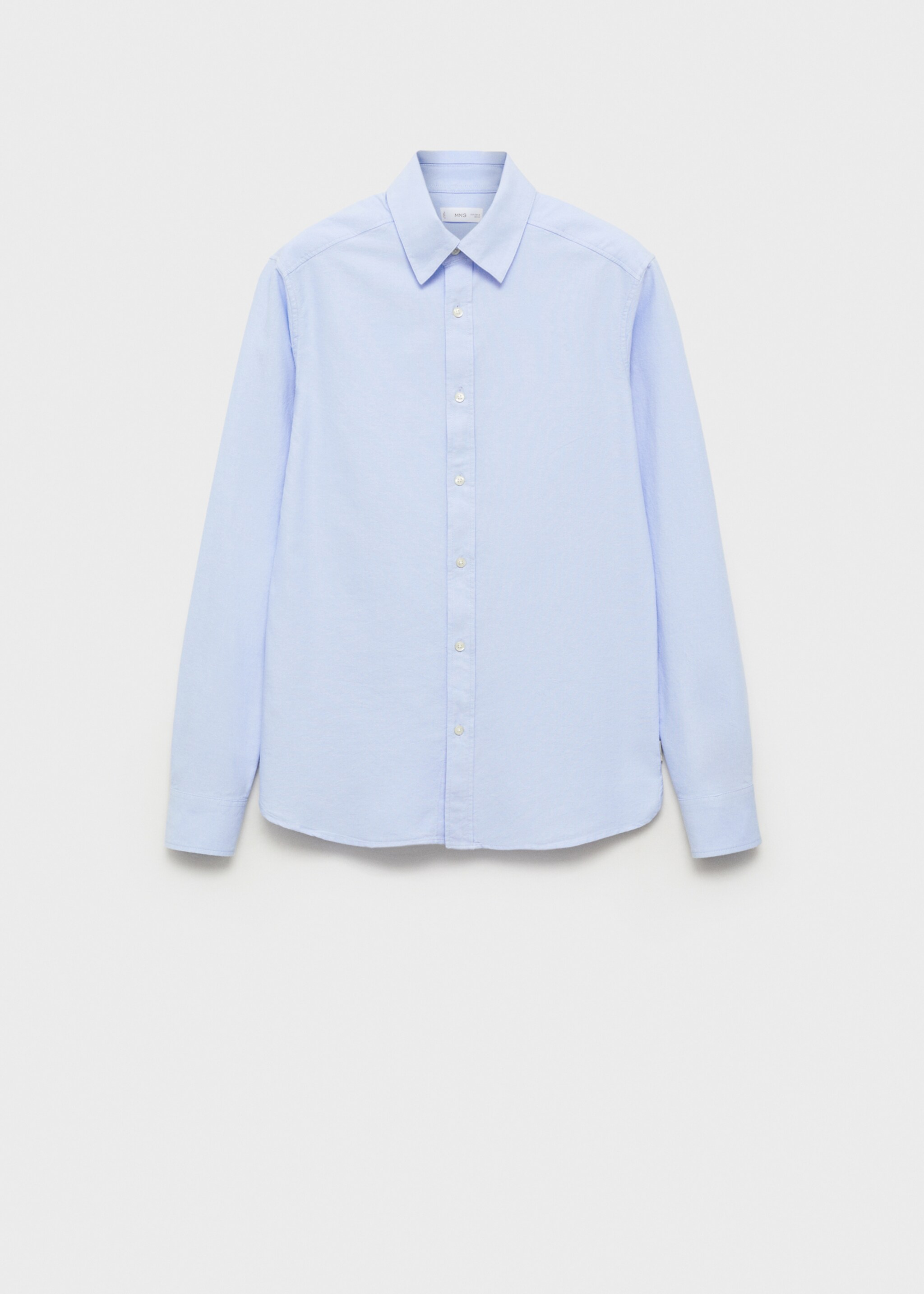 Oxford shirt - Article without model, Sky Blue. Ref: 87081053-00.