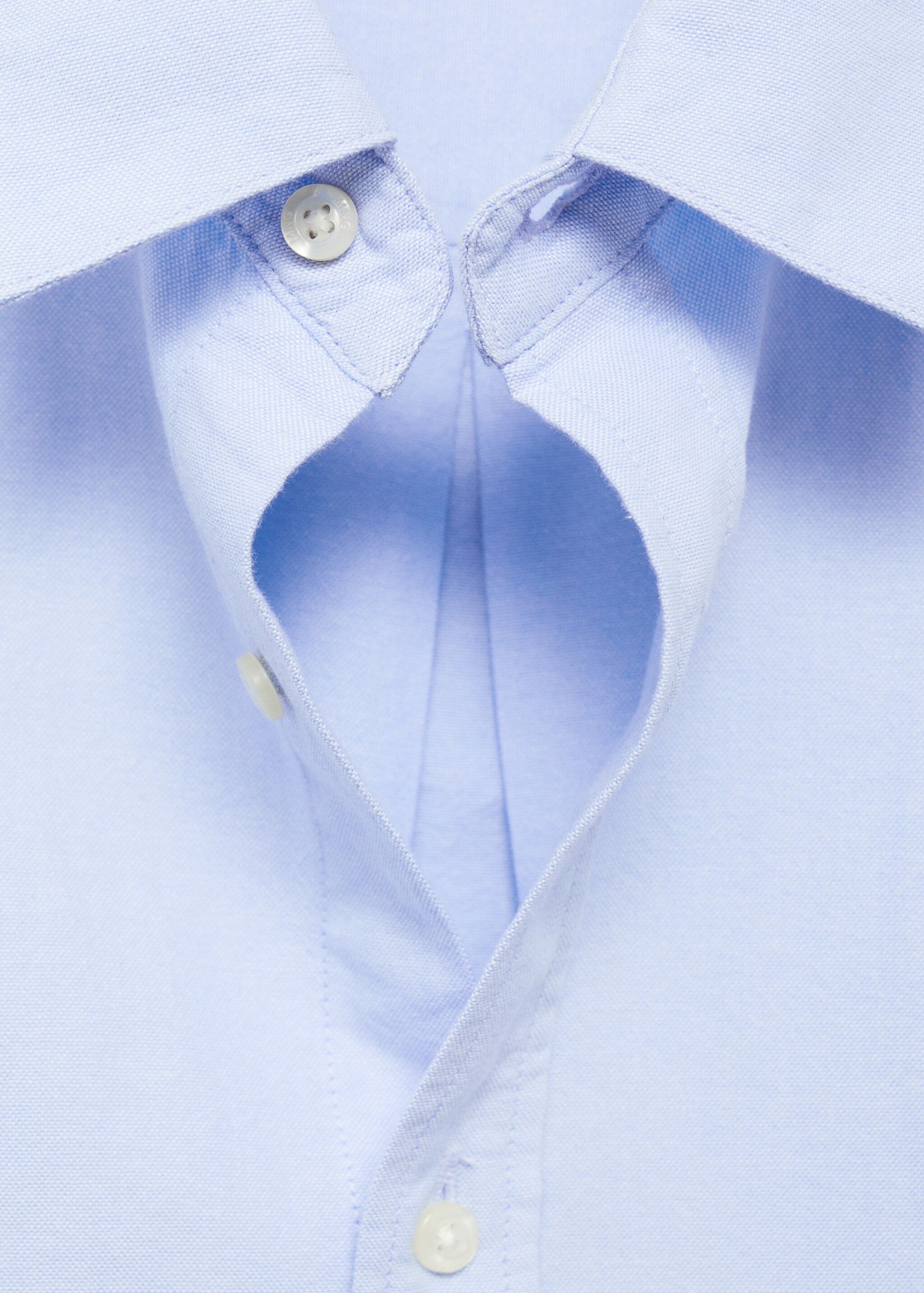 Oxford shirt - Details of the article 8, Sky Blue. Ref: 87081053-00.
