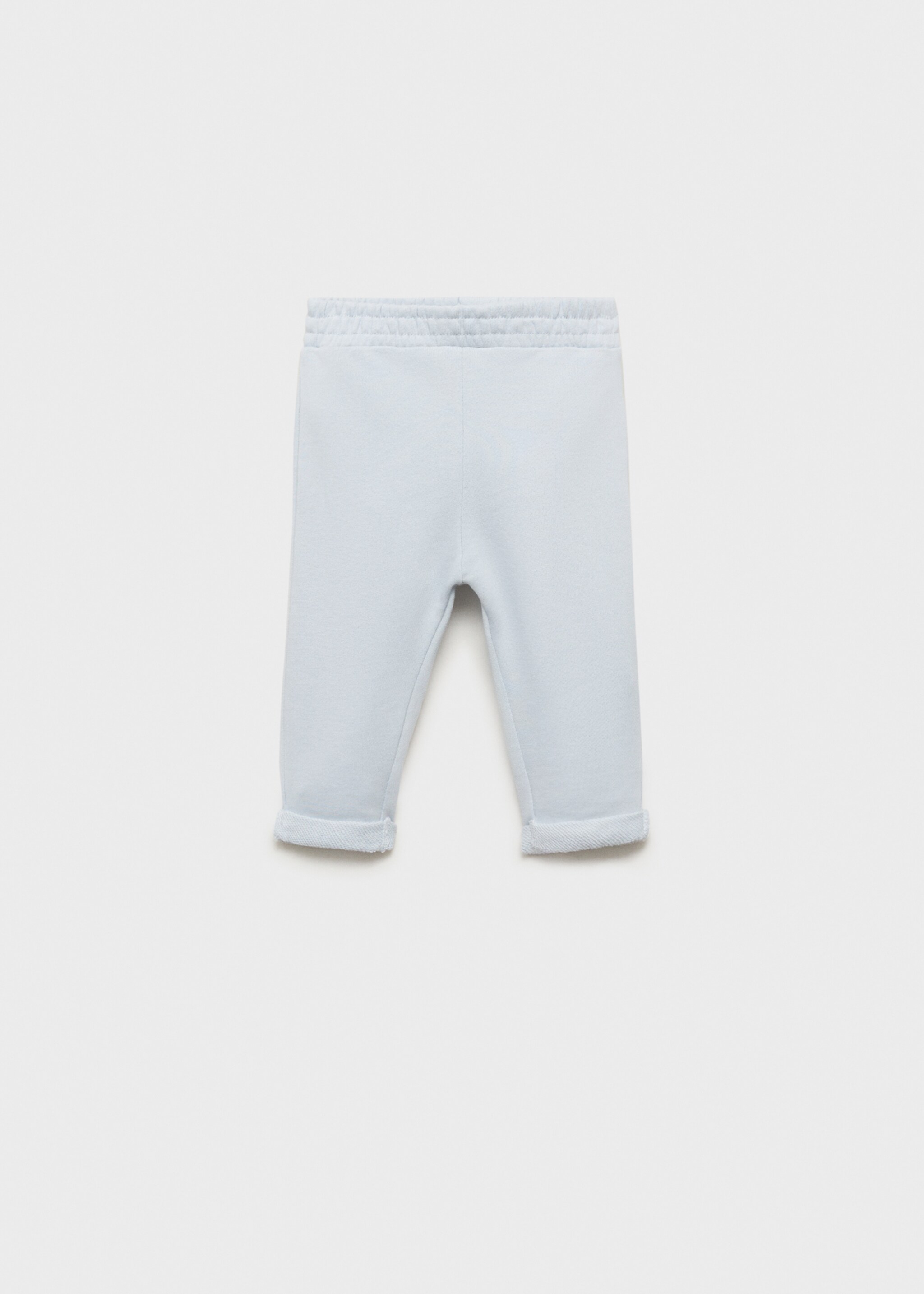 Cotton jogger-style trousers - Article without model, Sky Blue. Ref: 87081054-00.