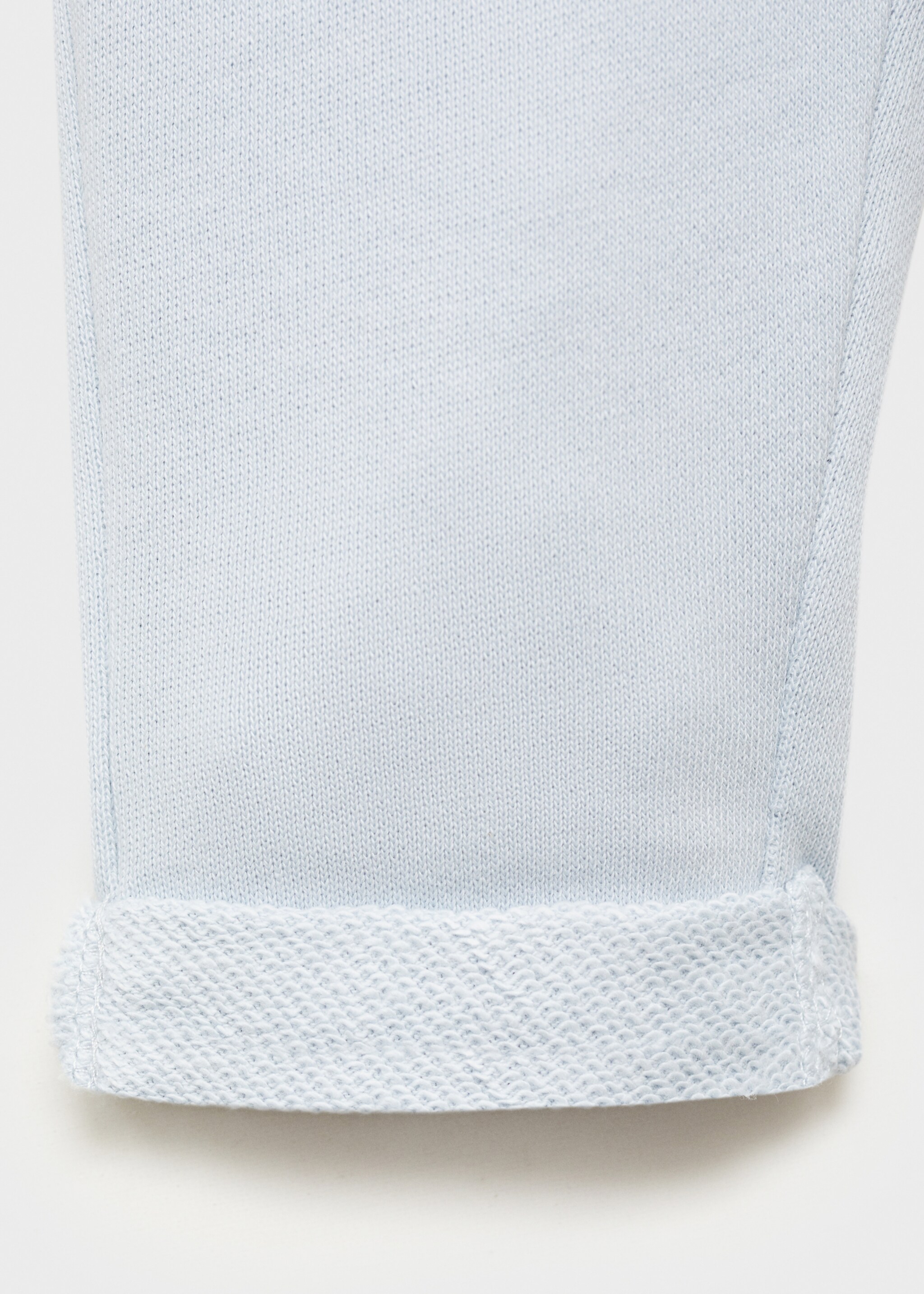 Cotton jogger-style trousers - Details of the article 8, Sky Blue. Ref: 87081054-00.