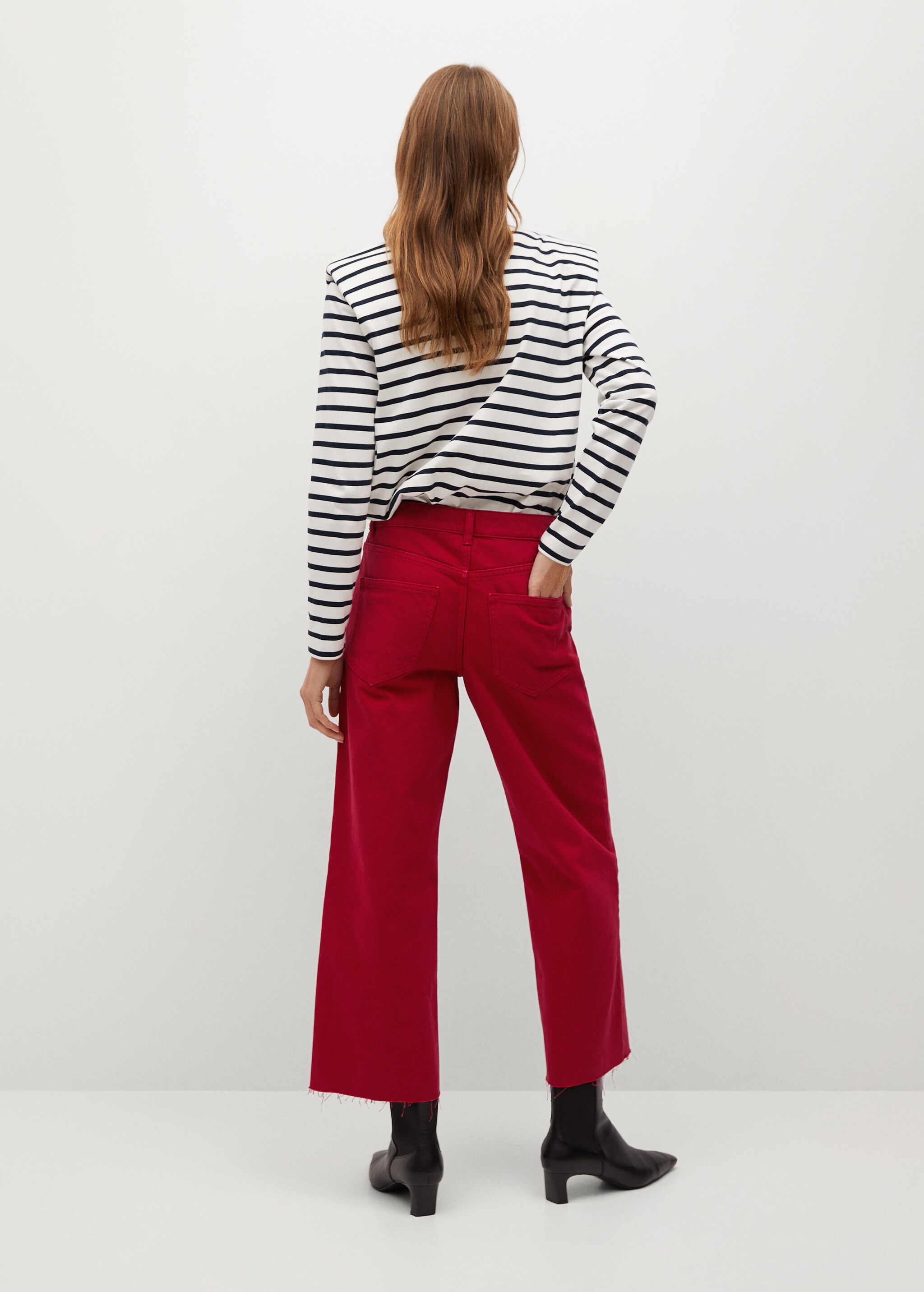 Jeans culotte tiro alto - Reverso del artículo