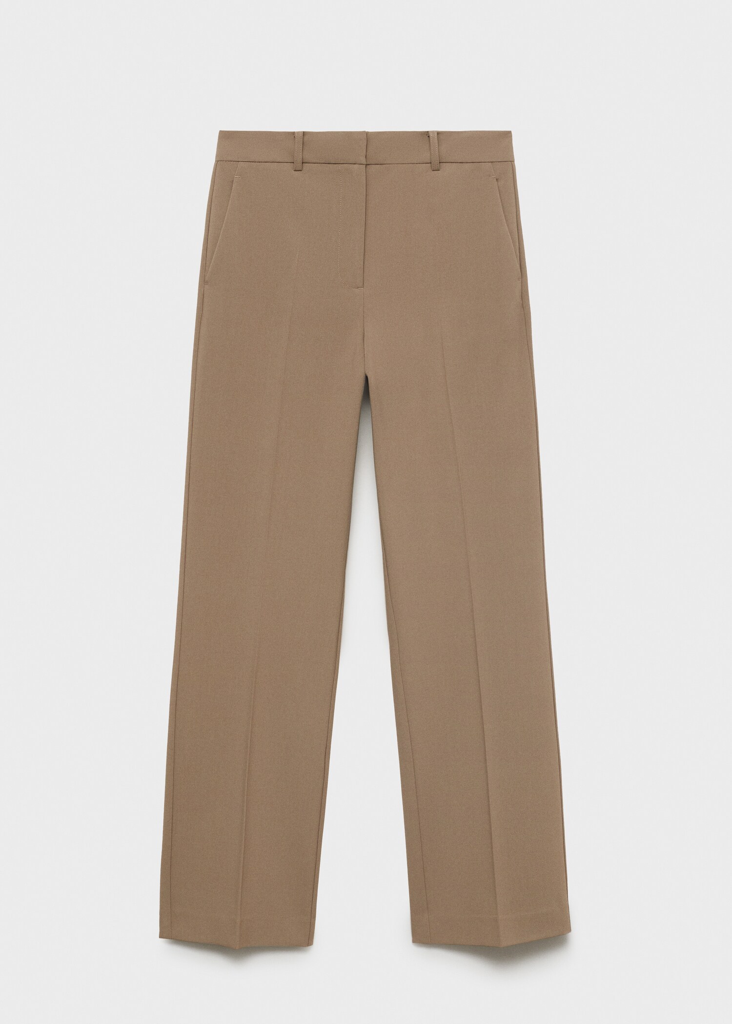 Straight mid-rise trousers - Article without model