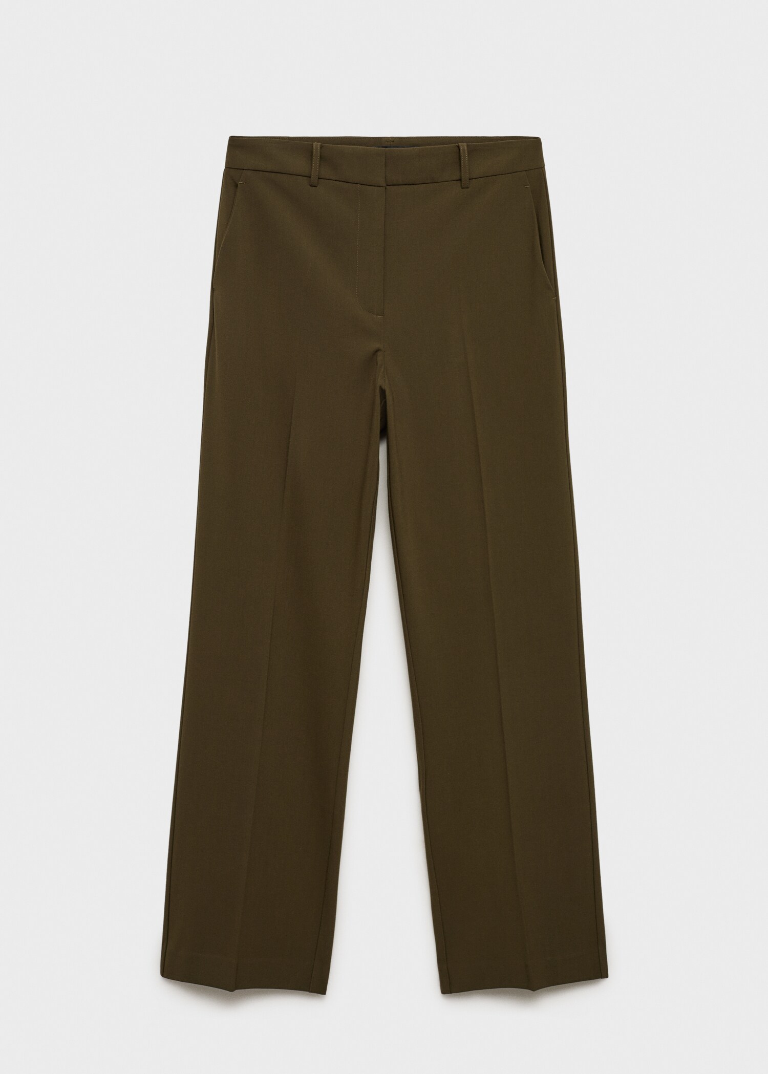 Straight mid-rise trousers - Article without model
