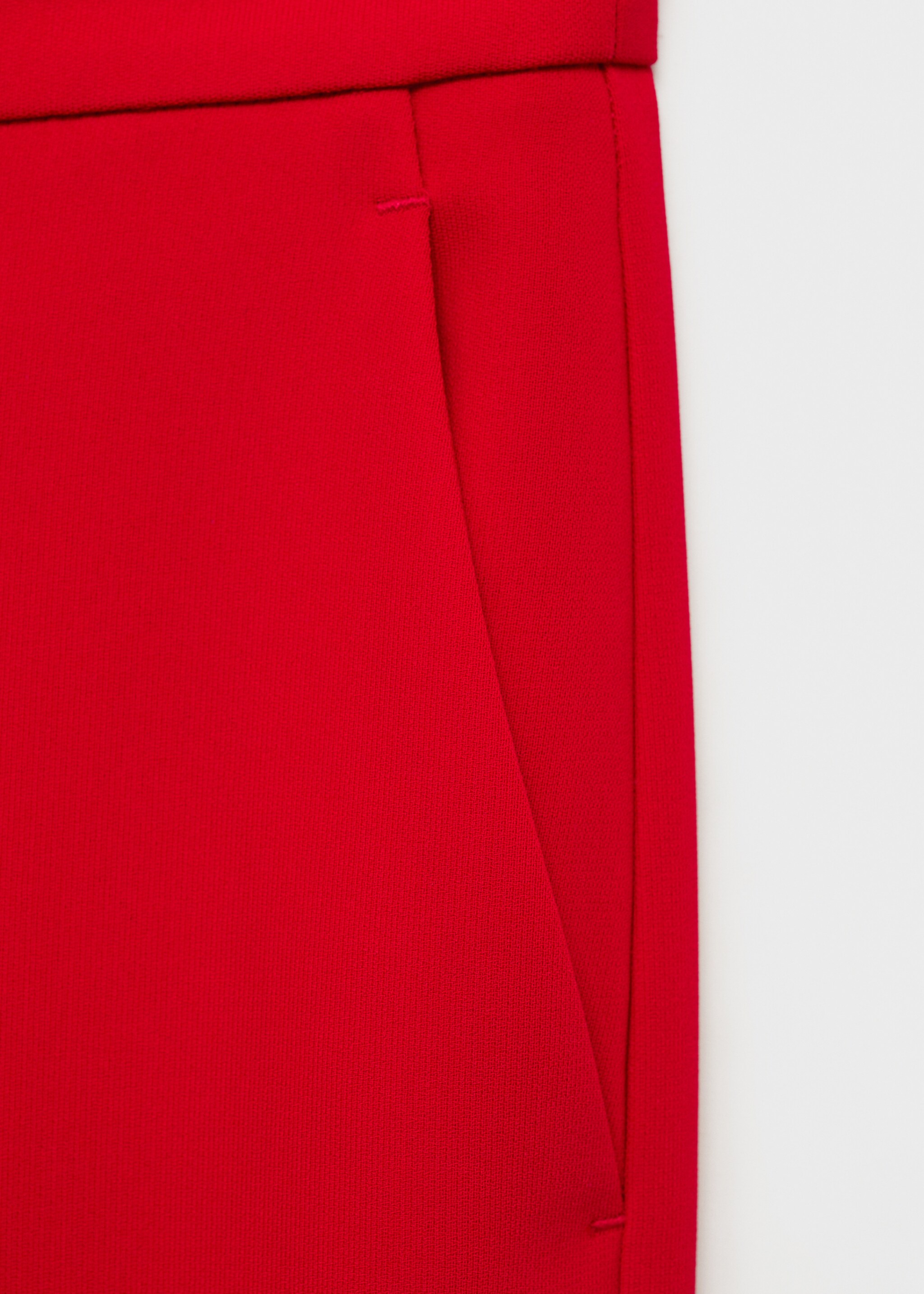 Pantalón traje wideleg - Detalle del artículo 0, Rojo. Ref: 87081518-00.