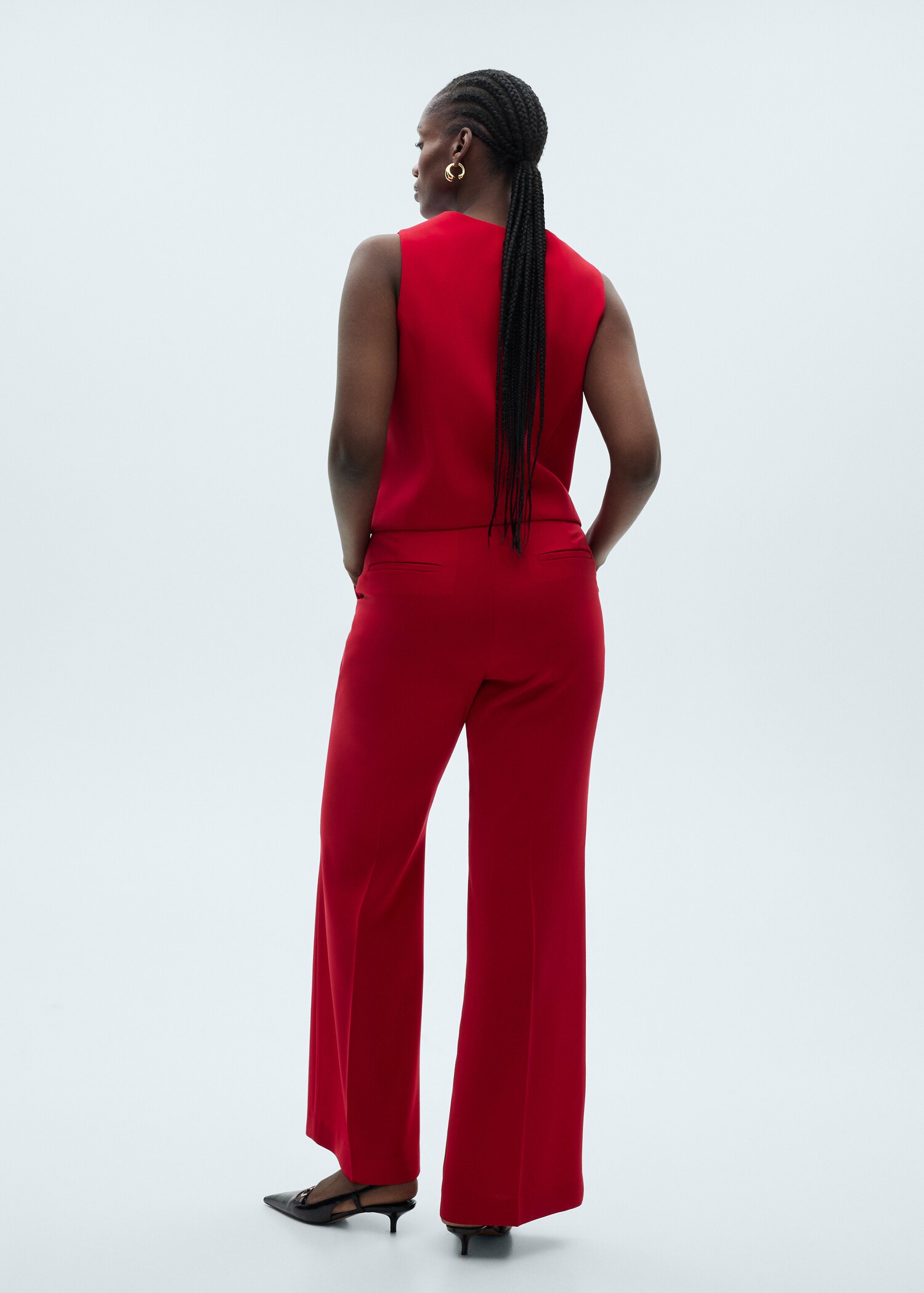 Wide leg suit trousers - Details of the article 4